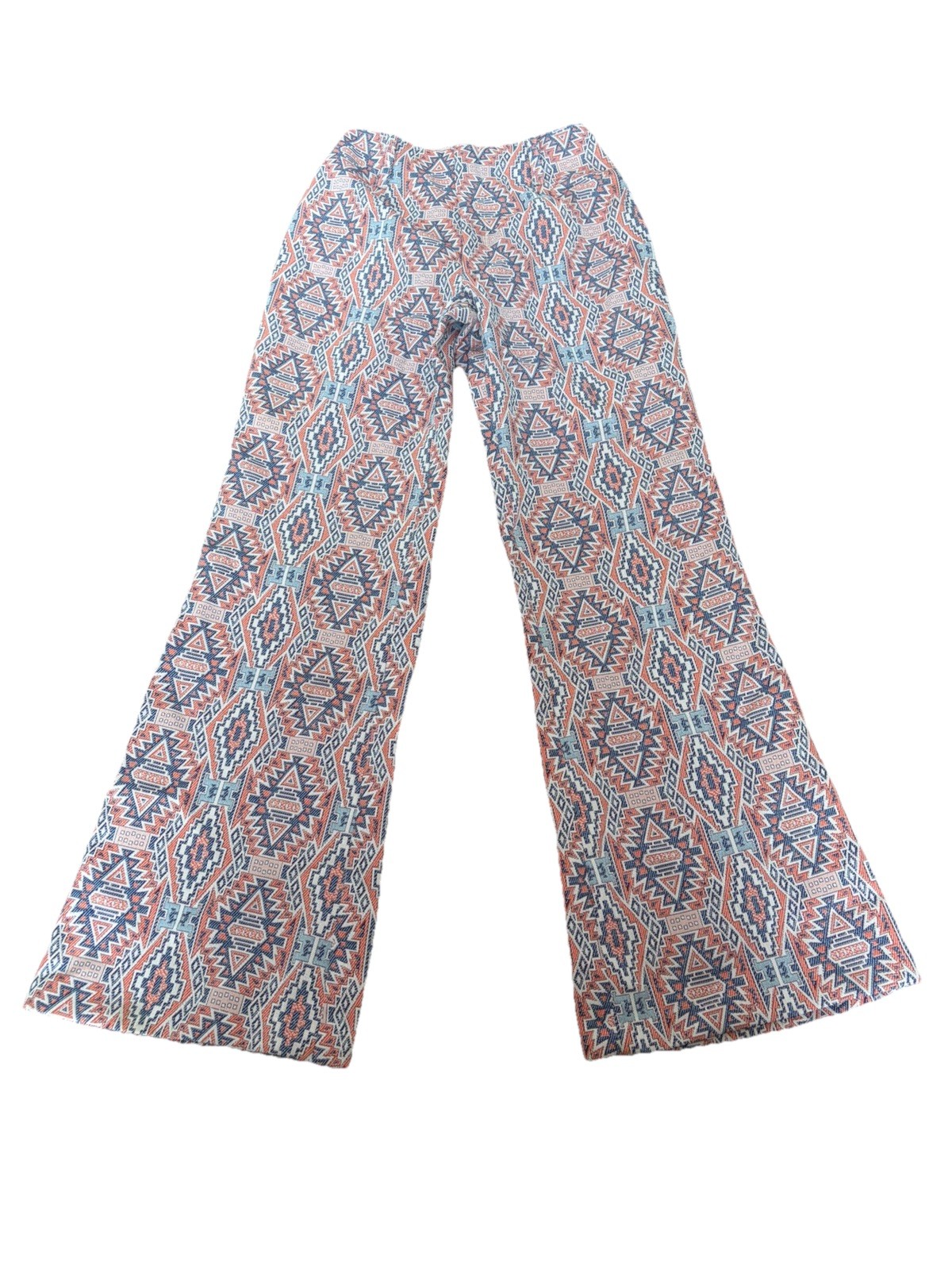 Vintage 60s 70s Miss Holly Japan Southwestern Geometric Flare Pants Petite XXS