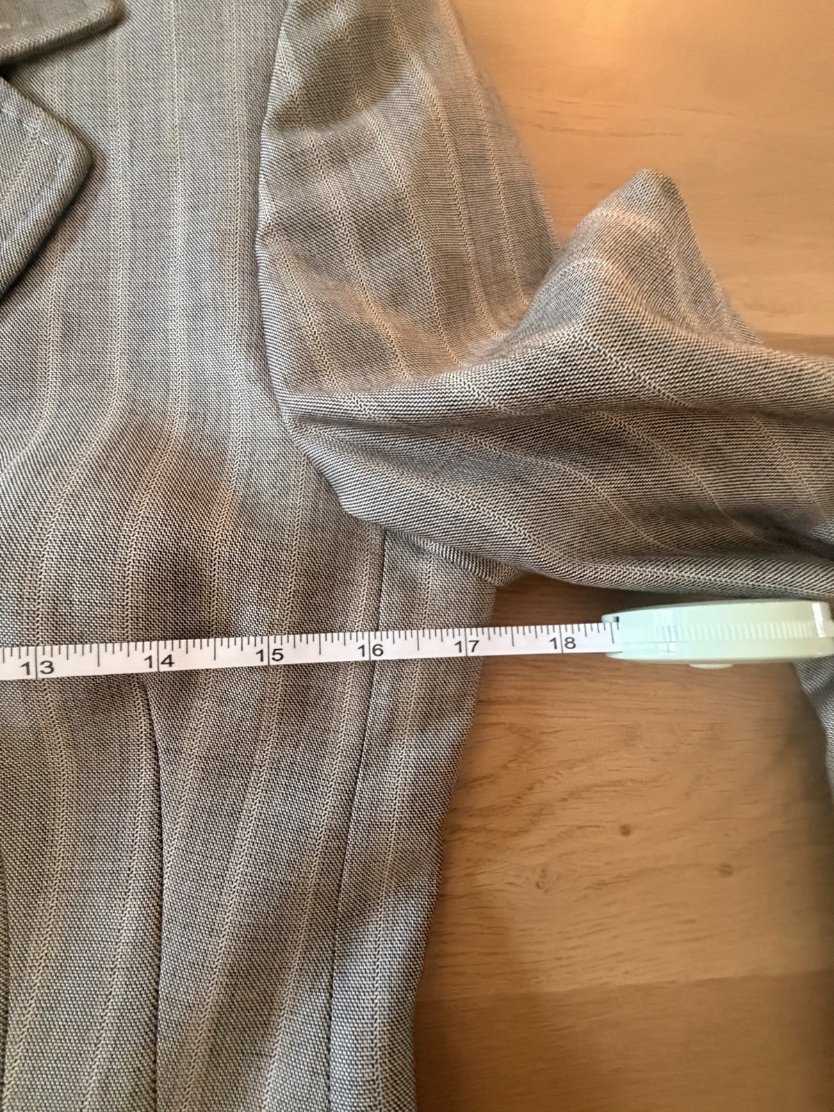 ESCADA Margaretha Ley 90s Vintage Pinstripe Blazer Silk Wool EU 36 Y2K