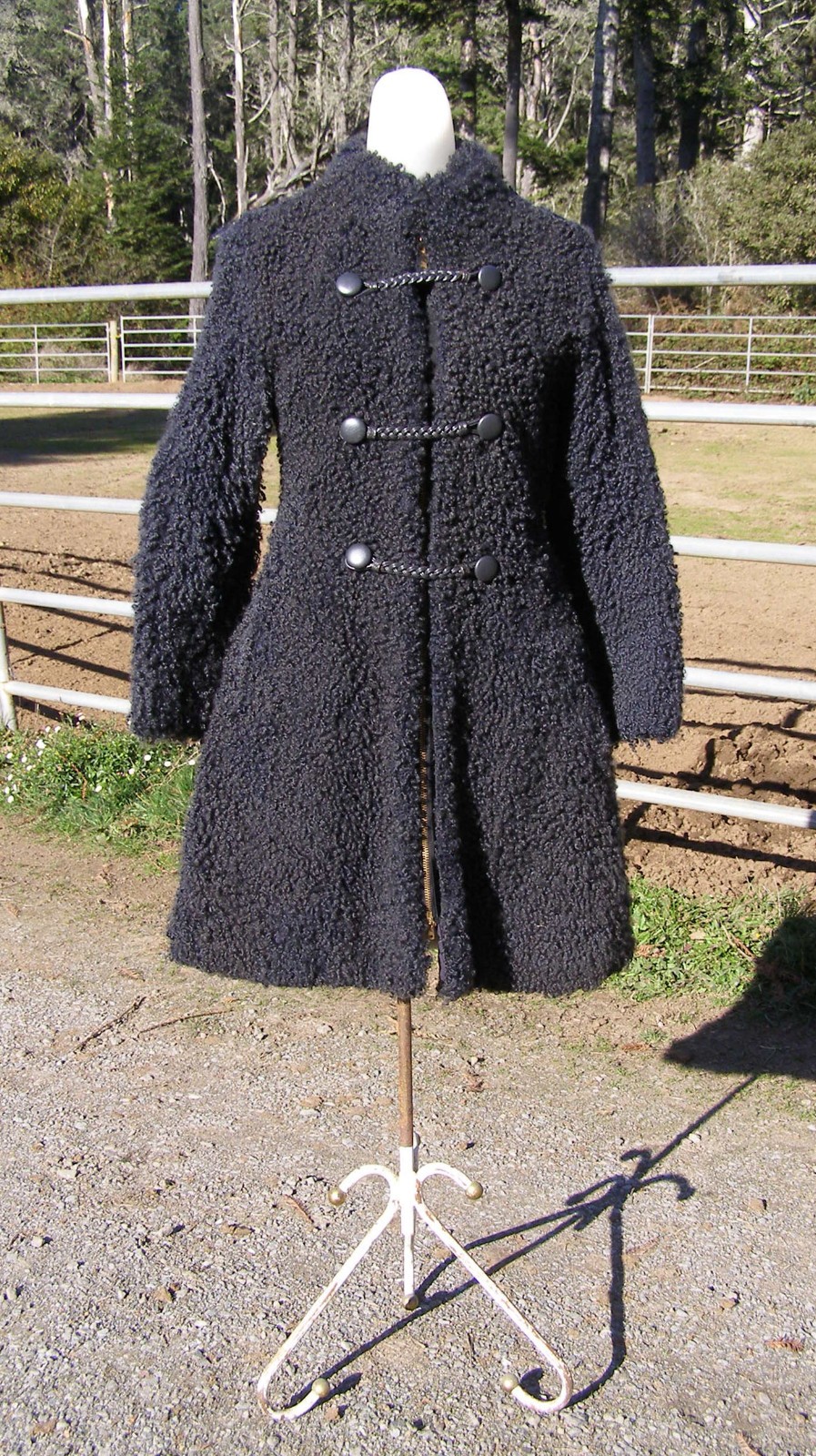 Vintage Mongolian Curley Lamb Sheep/Wool Maxie Coat 1960&rsquo;s