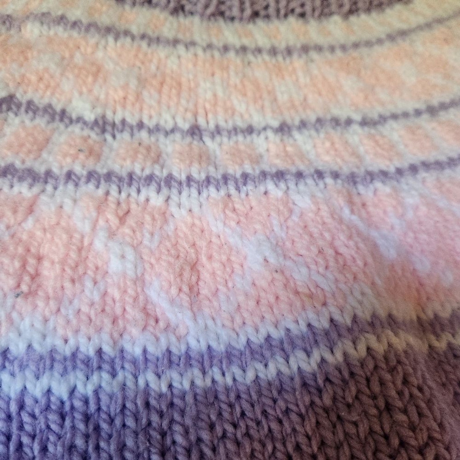 Handmade knit sweater.