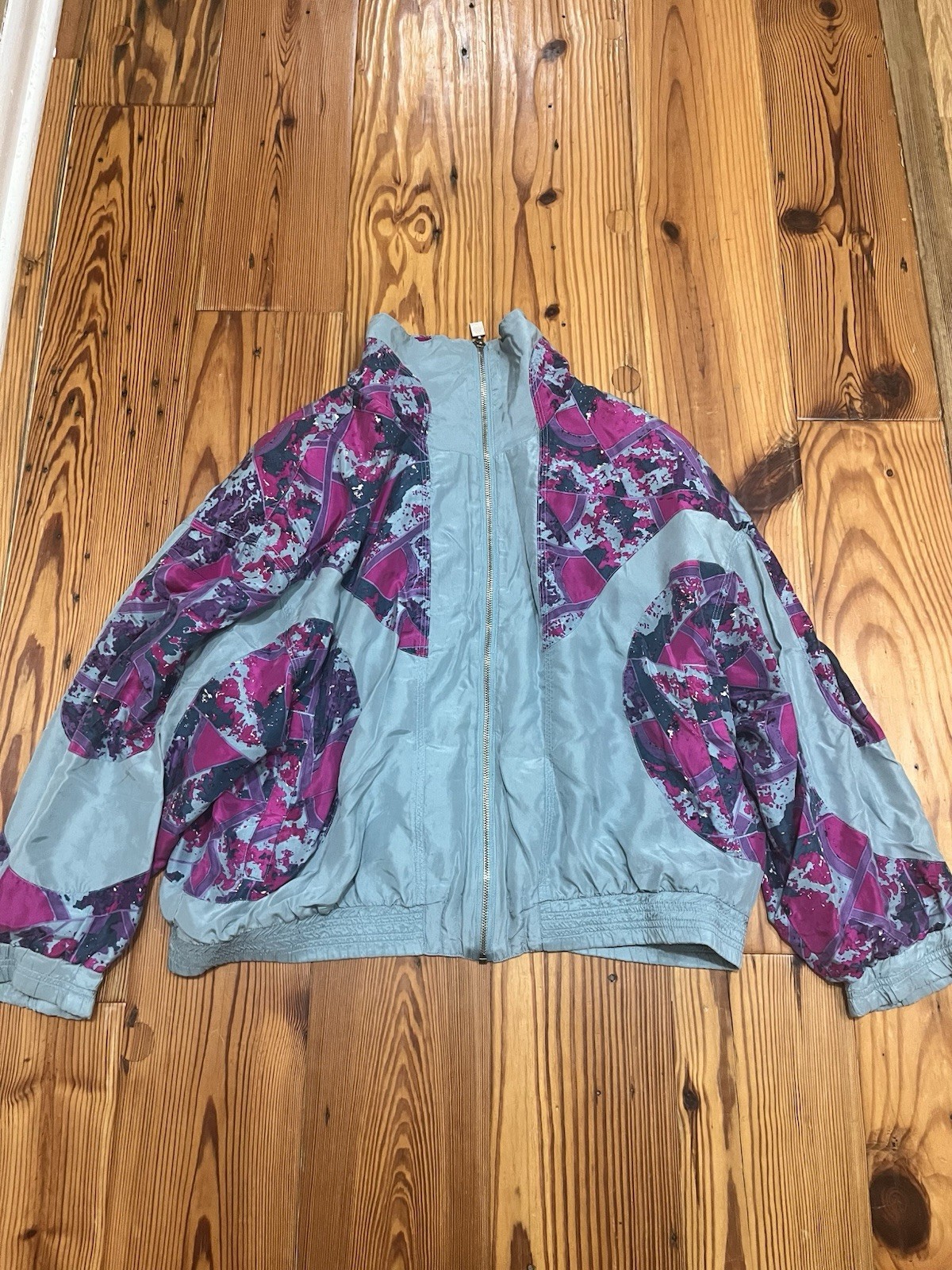 Vintage Petite Sophisticate 80-90s Women’s Large Track Jacket Windbreaker Retro
