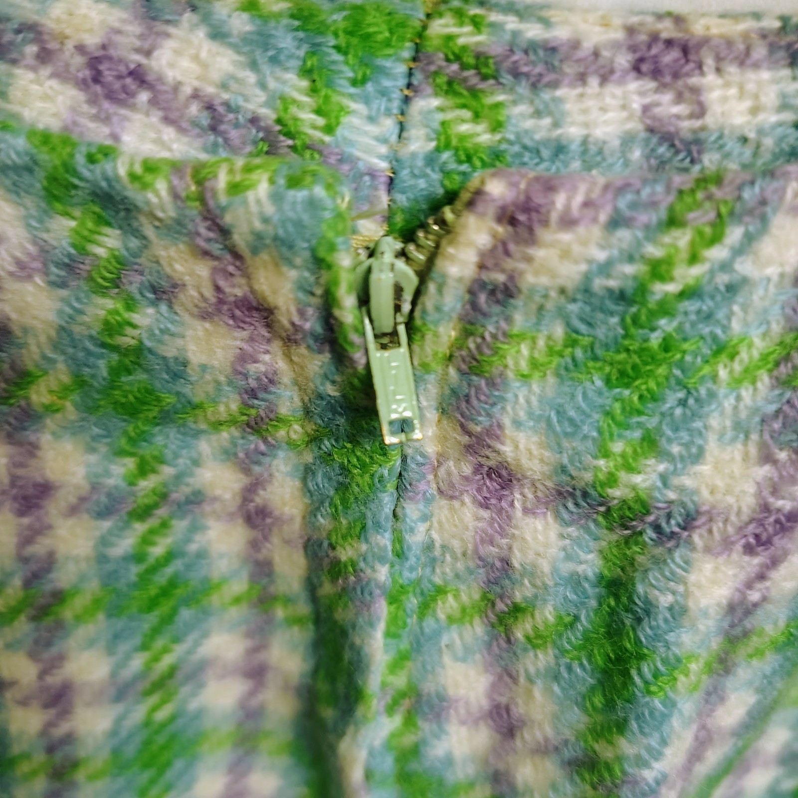 Vtg LOT OF 6 1960s 70s Wool Plaid Mini Skirts Dress Handmade Preppy School Girl