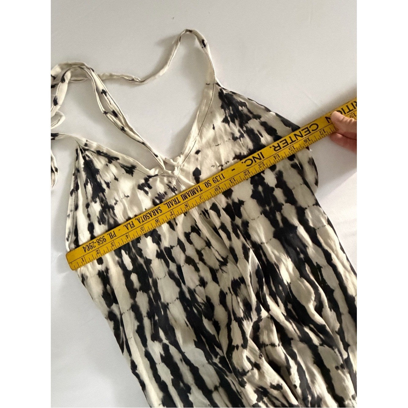 Vintage Y2K Tie Dye Backless Handkerchief Hem Maxi Dress Boho Festival
