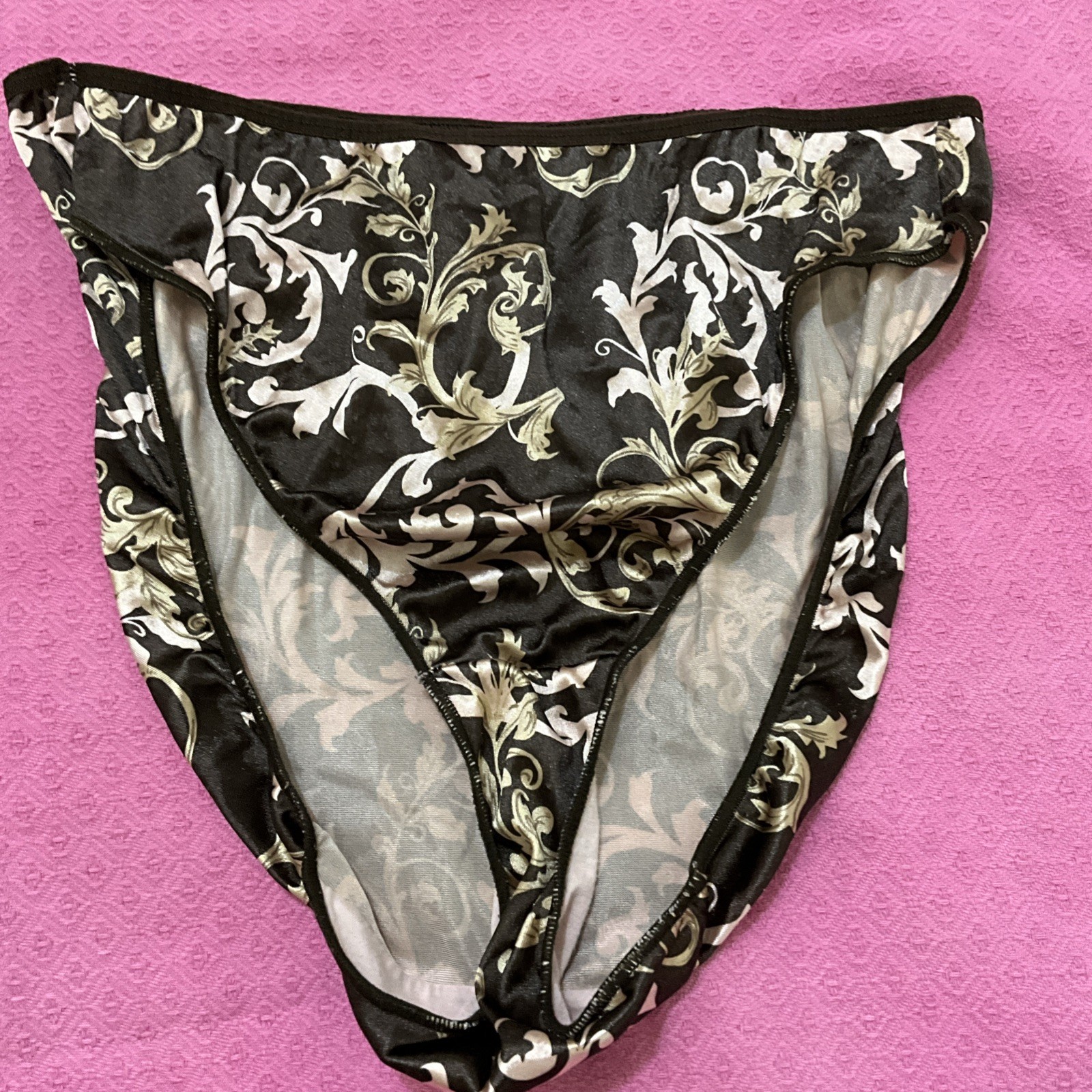 Vintage Hanes Her Way Satin Stretch Hi-Cut Brief Women&rsquo;s Panties #626
