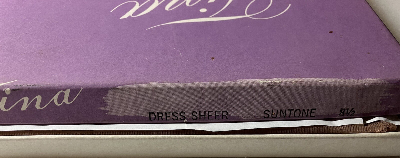 3 PAIRS VTG SUNTONE 15/51 FF SHEER FLAT PLAIN NYLON STOCKINGS 8.5” X 30” Vintage