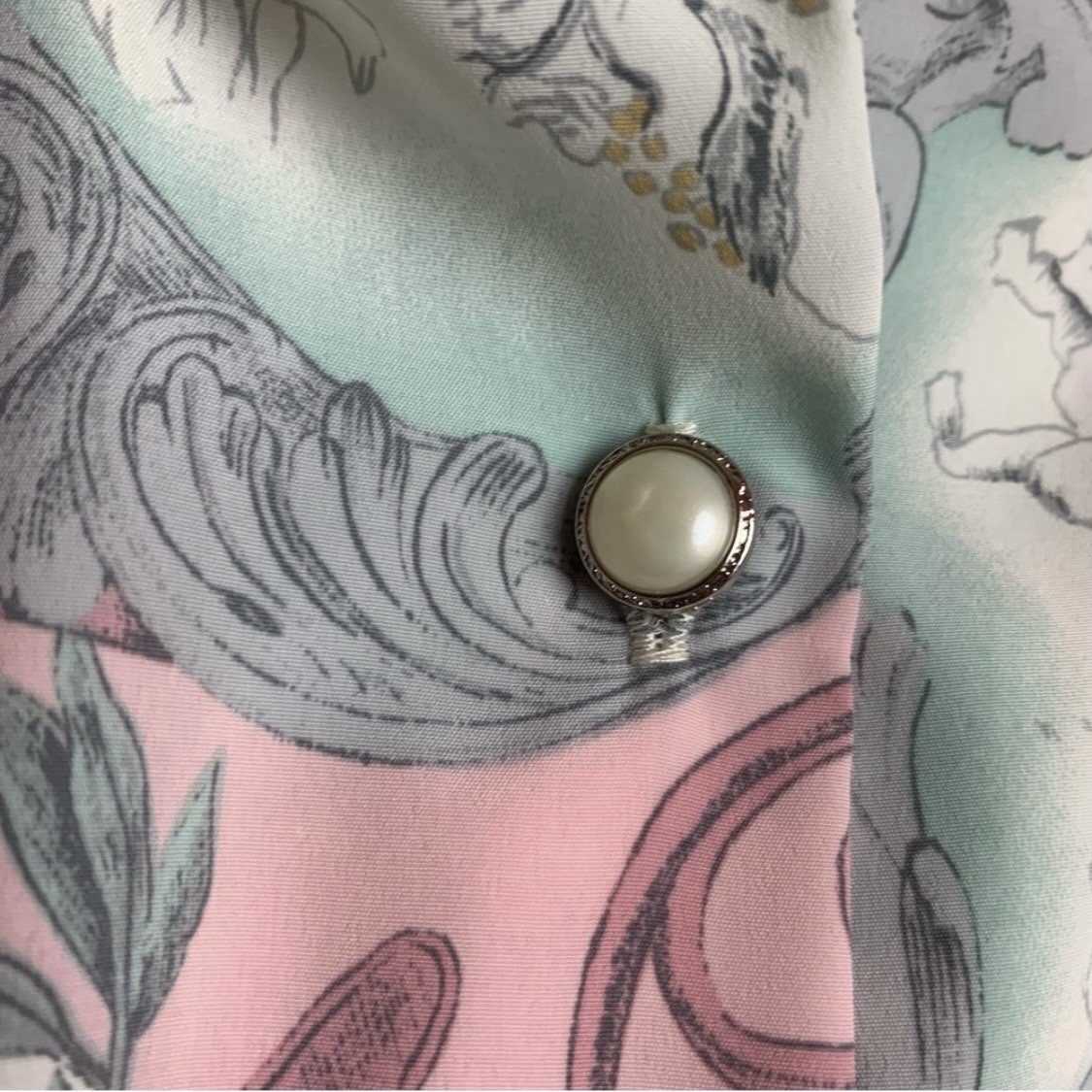 Vintage Cricket Lane Button Down Shirt Top Blouse Soft Pastel EUC 20W