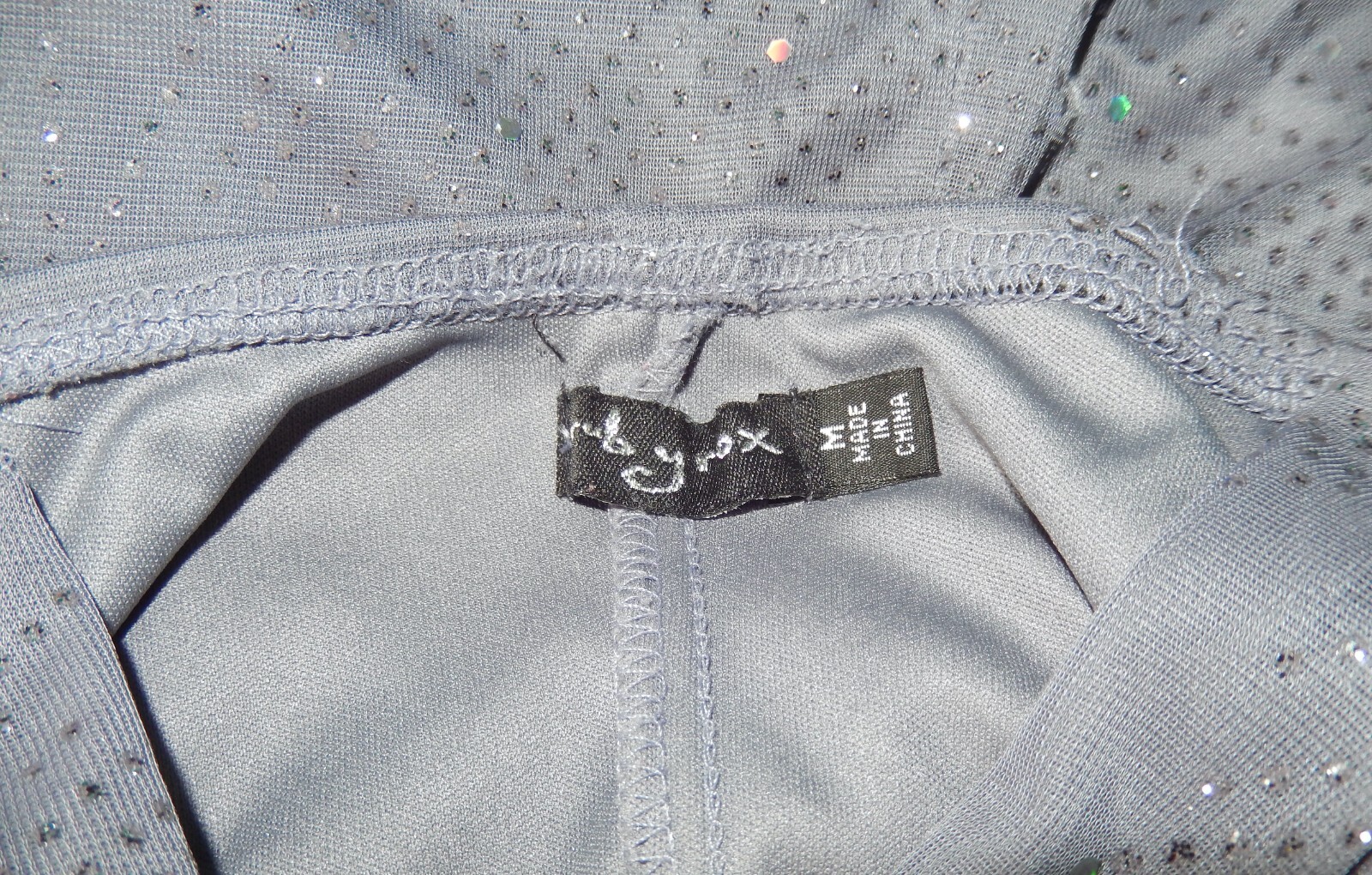 Vintage Y2K Gray Silver Glitter Mesh Asymmetrical Hem Party Dress