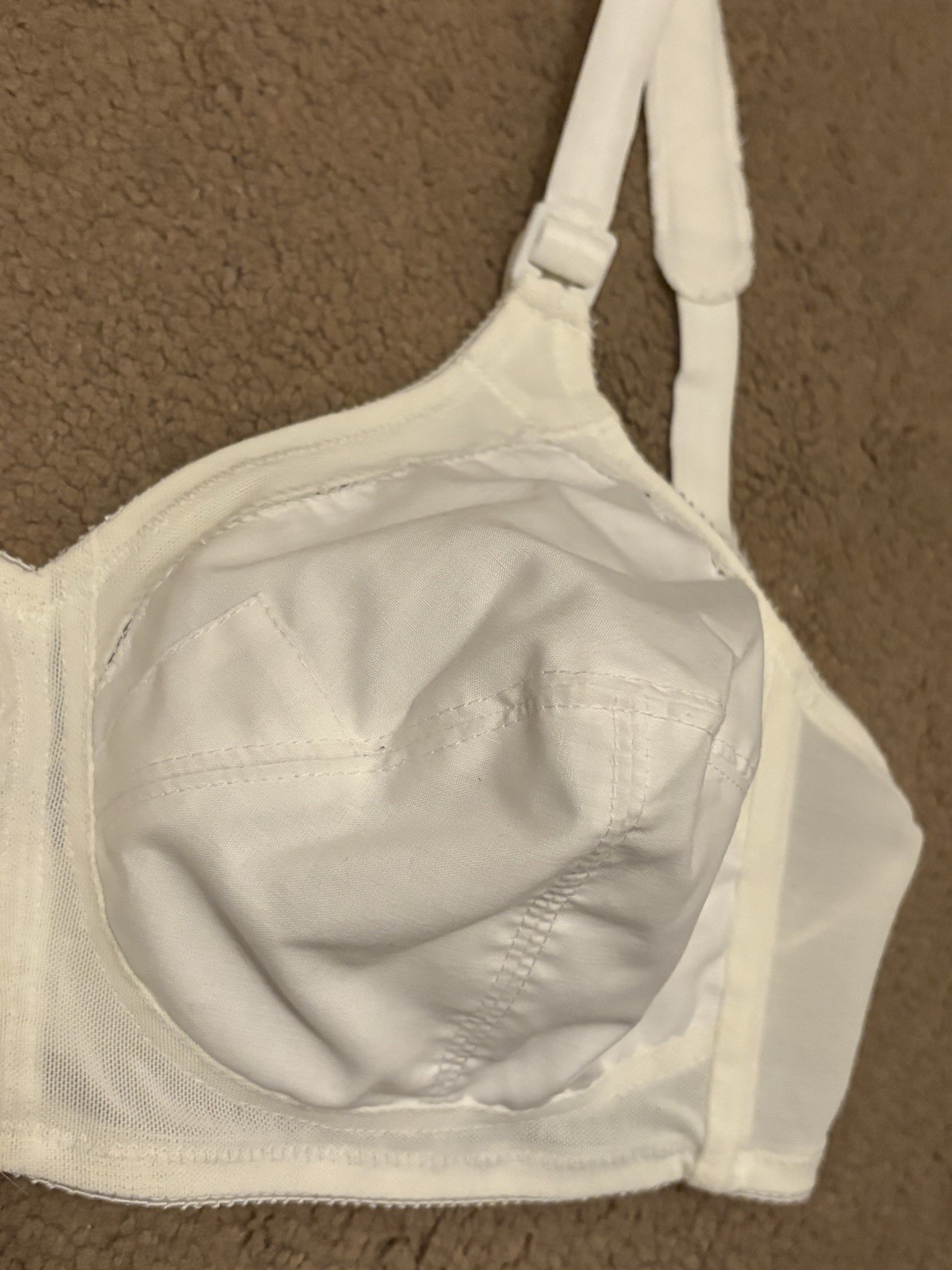 Vintage Flexees Cotton Lightweight White Bra 36B Style 1653 -Excellent Condition