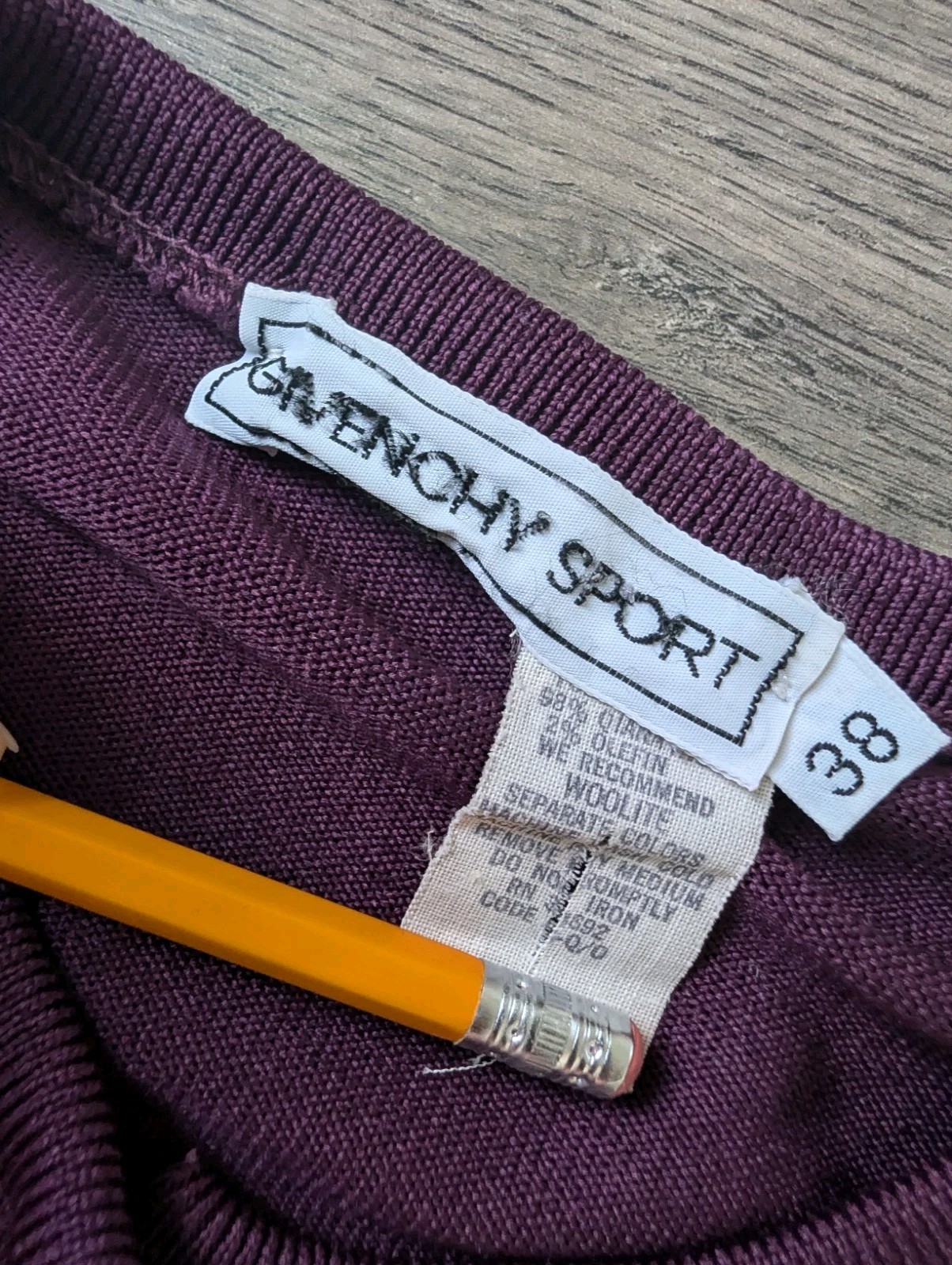 Vintage Givenchy Sport Women Button Down Classic Plum Qiana Cardigan Old Money
