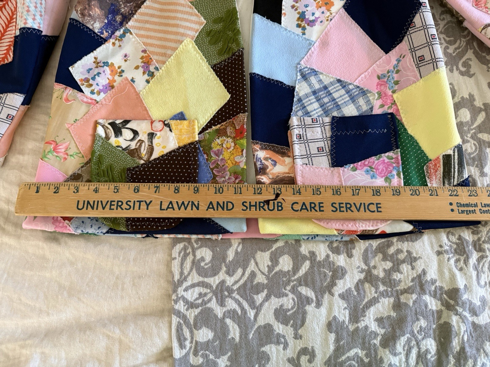 1970s Vintage Crazy Quilt Patchwork Jacket Preppy Lilly Pulitzer Vibe – Med/Lg