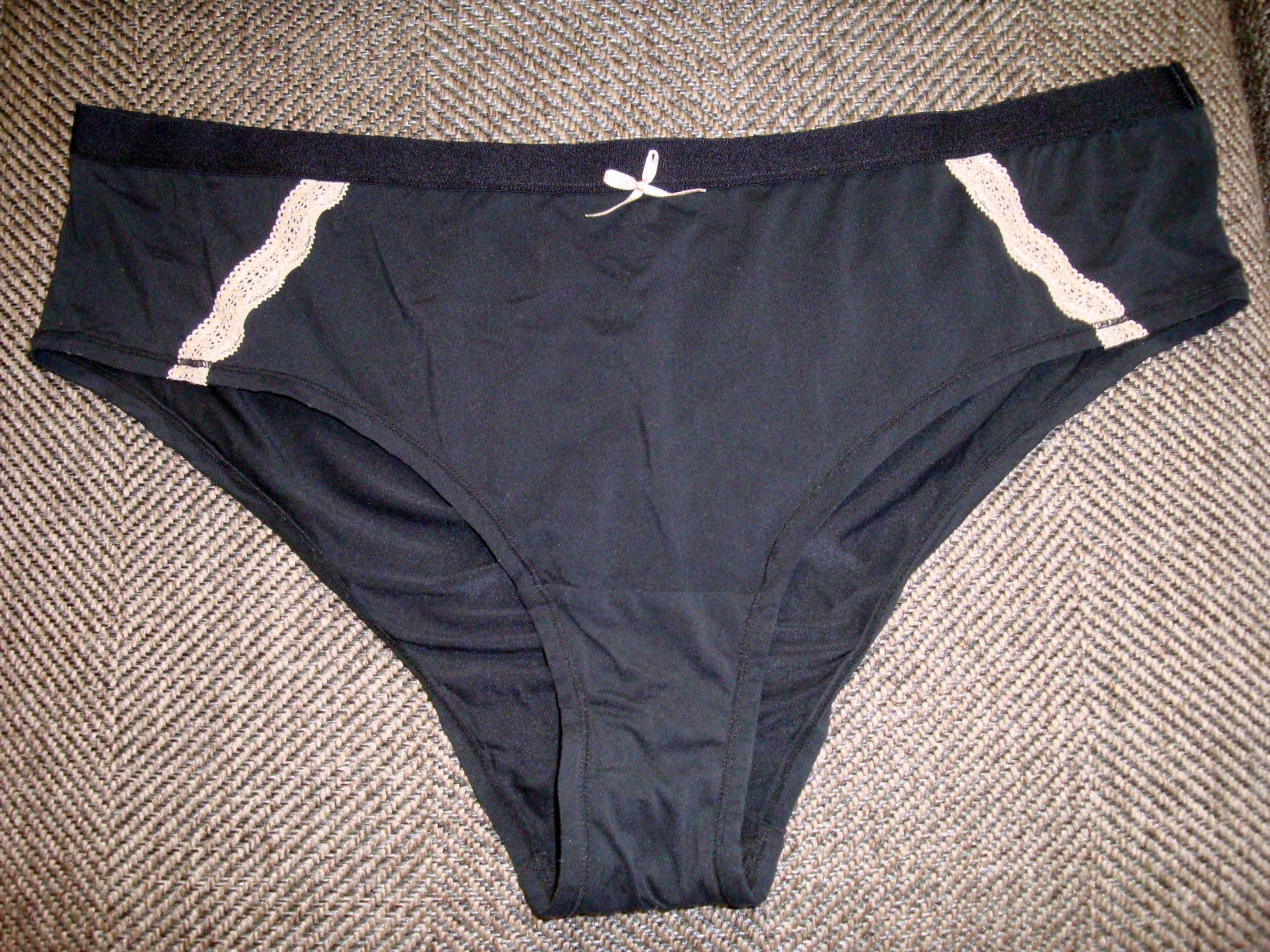 Cacique 22/24 Cotton High Leg Bikini & Extra Soft Cheeky Panty Vintage Black Lot