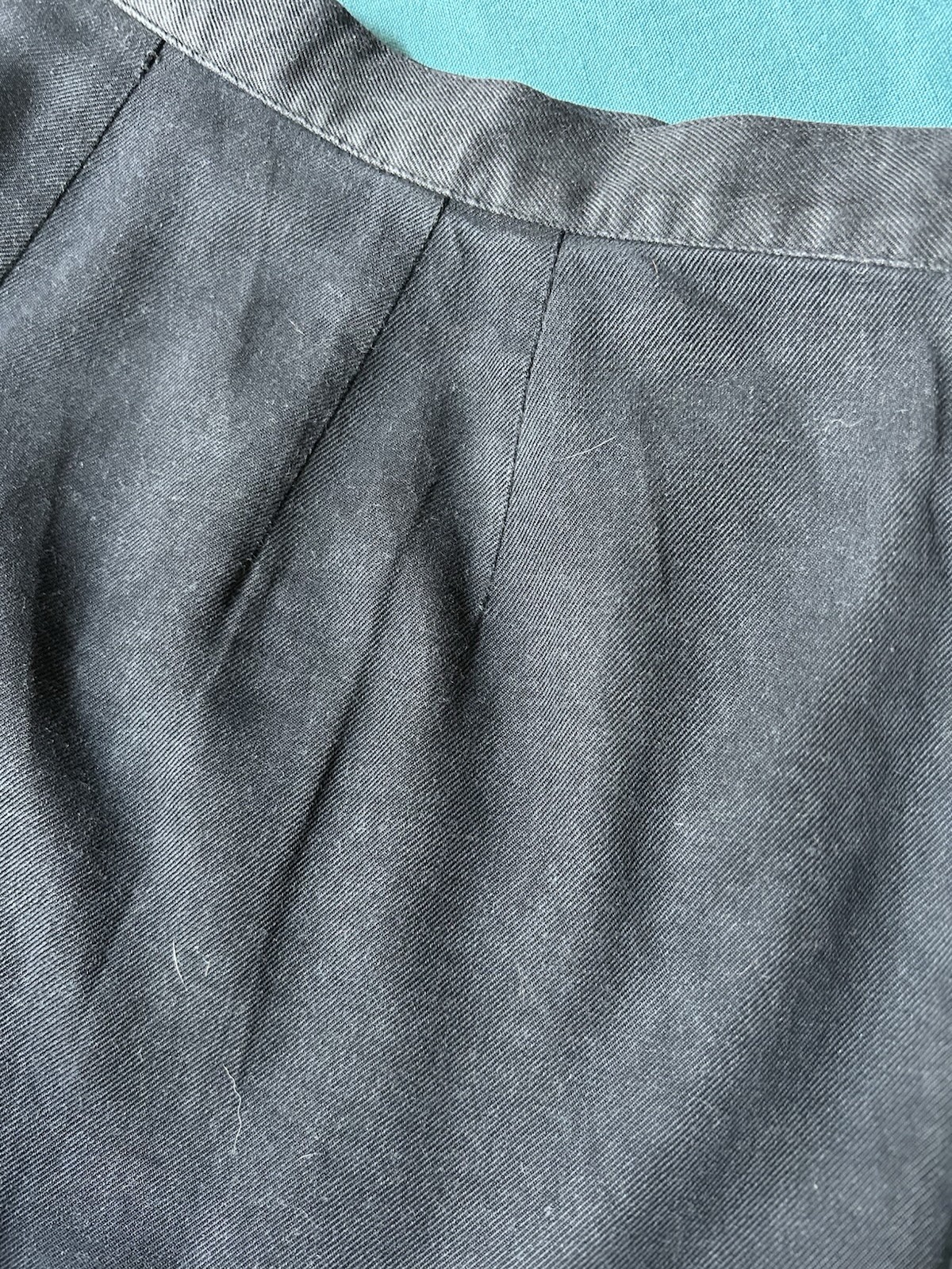 90s Capri Pants Black Silk Cotton Bobby Chan High Waist Pedal Pushers Sz 8 29” W