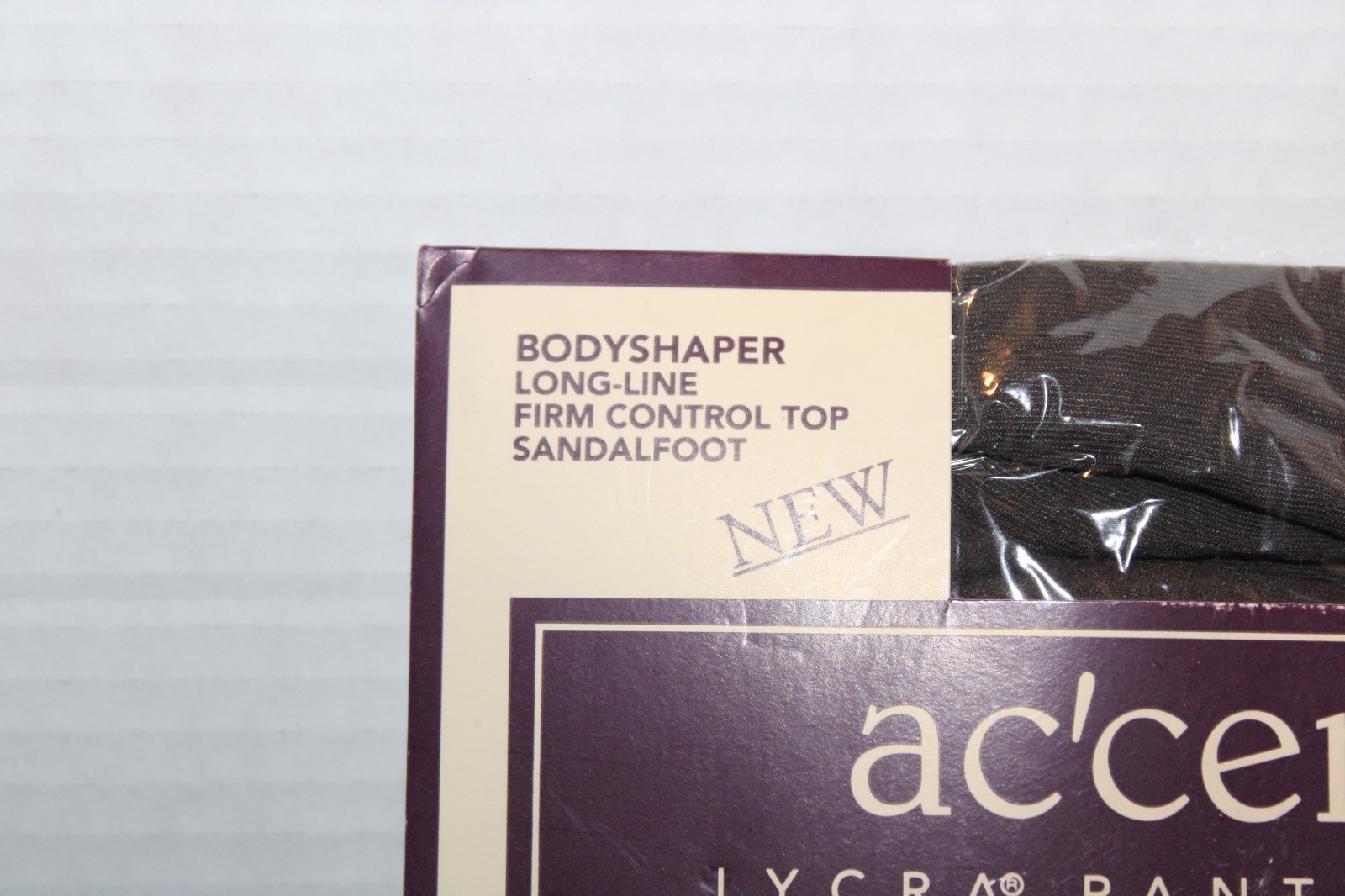 Ac&rsquo;cent® Lycra® Bodyshaper Long-Line Panty Hose #5515 – Off Black – Size 3
