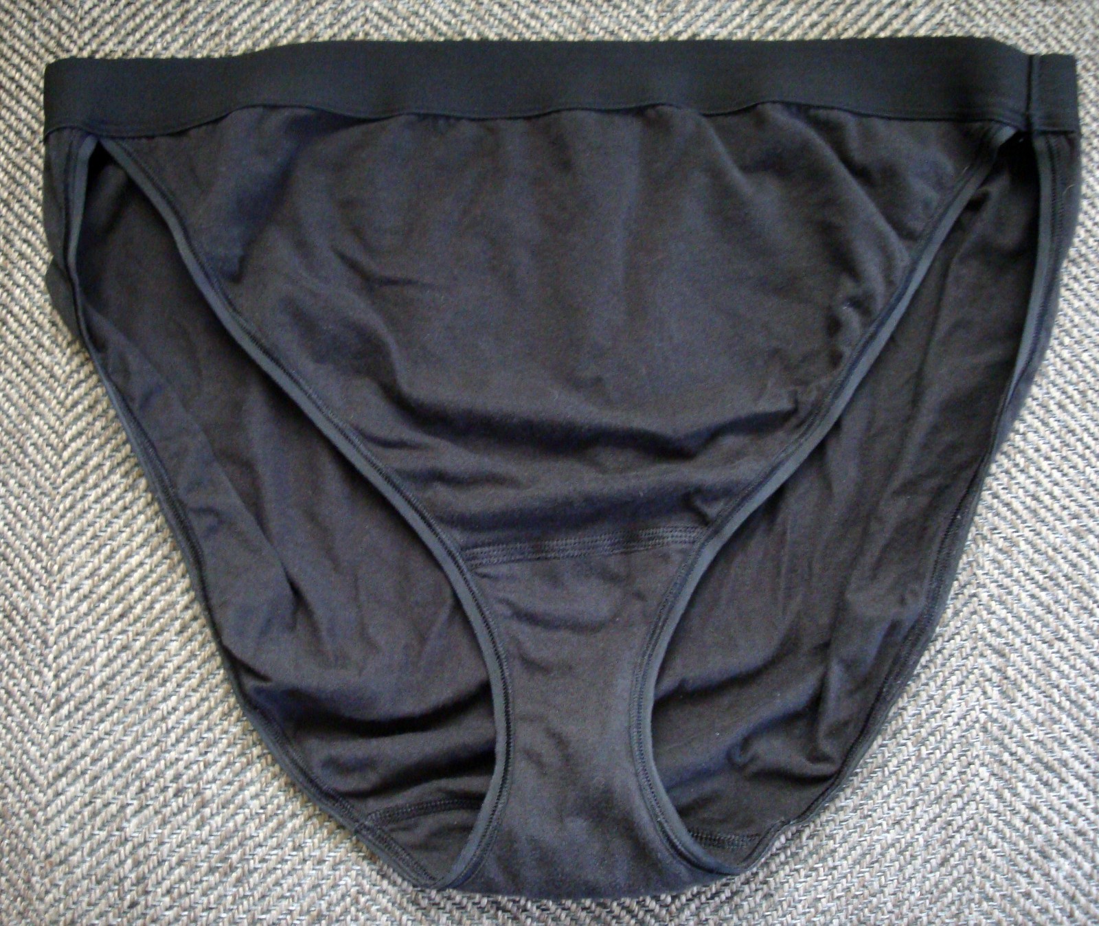 Cacique 22/24 Cotton High Leg Bikini & Extra Soft Cheeky Panty Vintage Black Lot