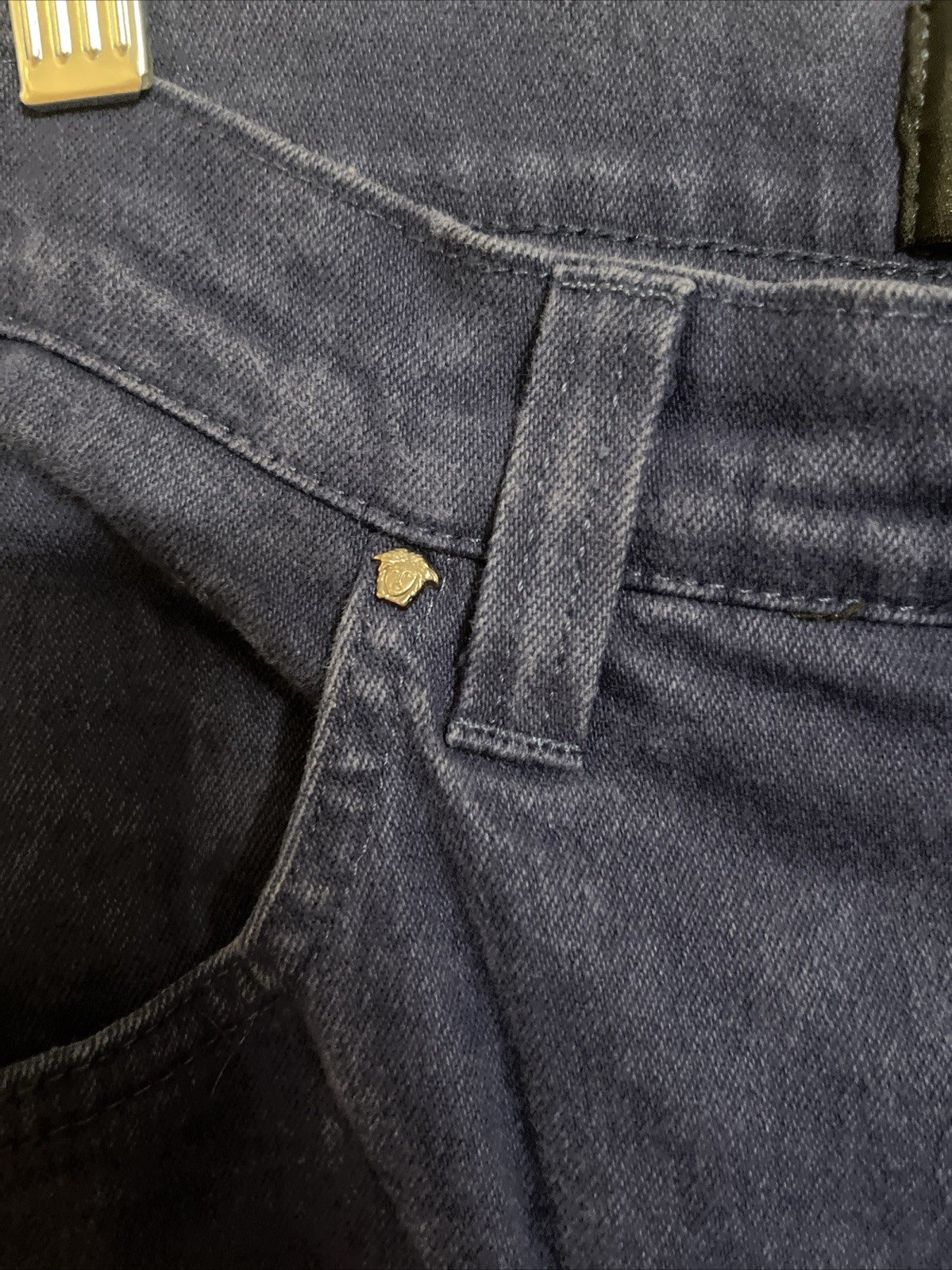 VERSACE Jeans Couture ITTIERRE SPA Blue Denim Pants VTG 90S Italy