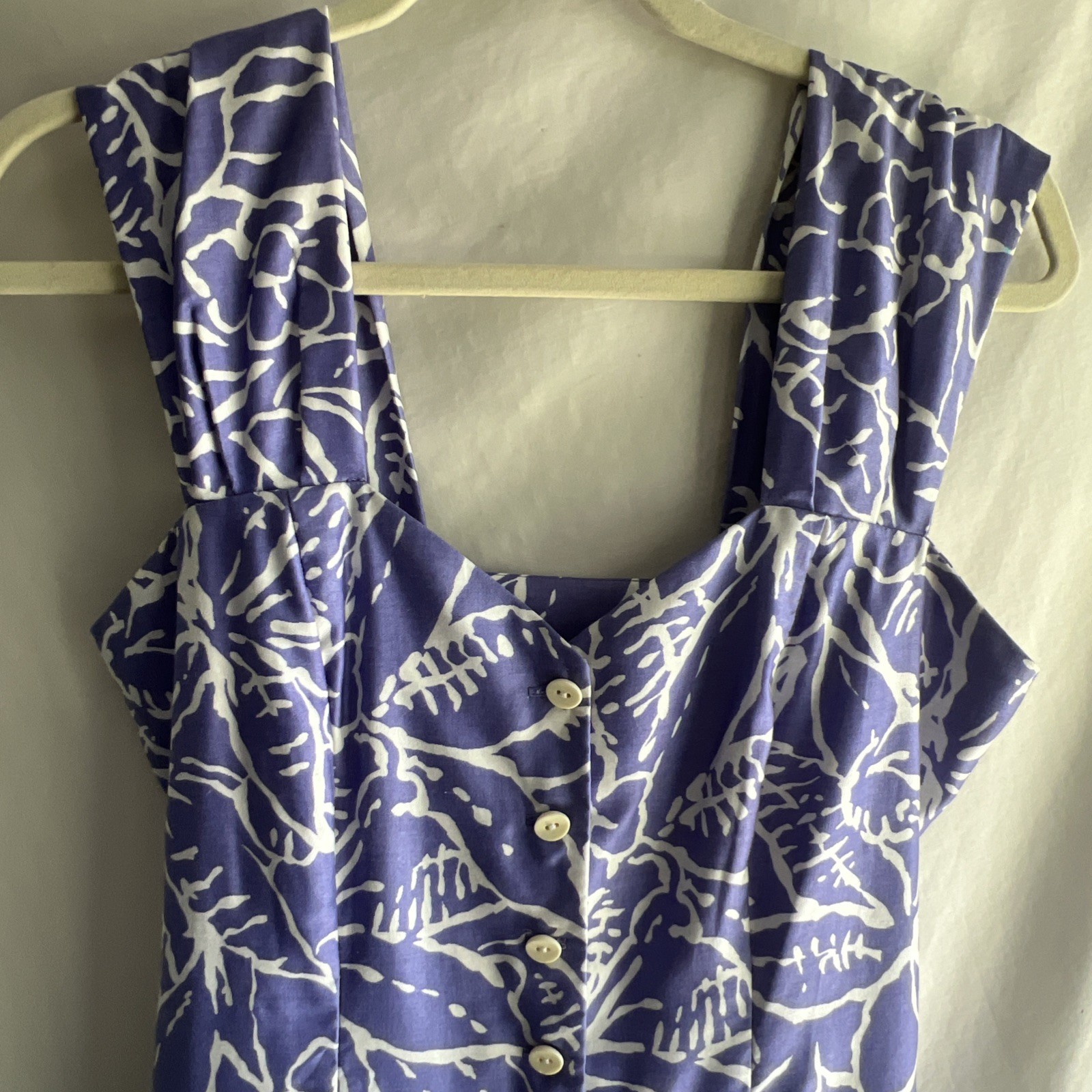 1980s Vintage Handmade Basque Drop Waist Sun Dress MIDI Tulip Skirt Size 4/6