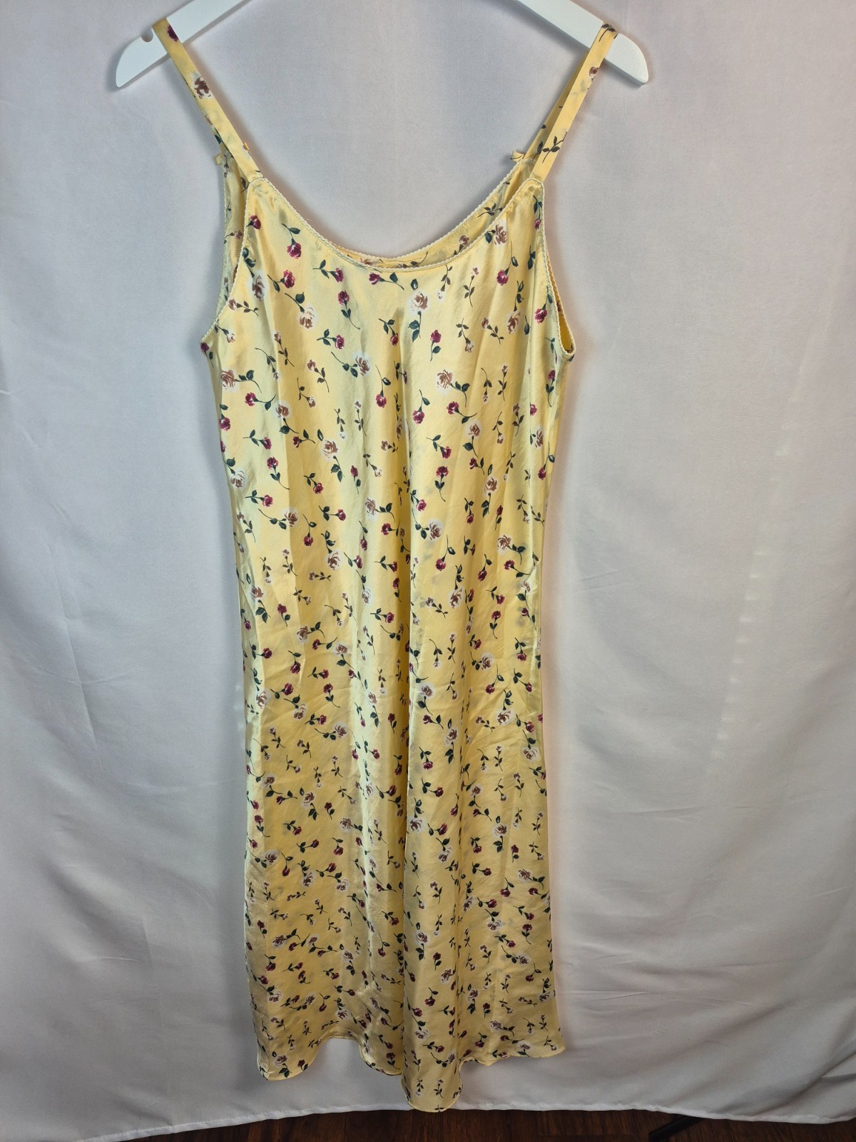 VTG Christian Dior slip dress or nightgown floral romantic size L luxury