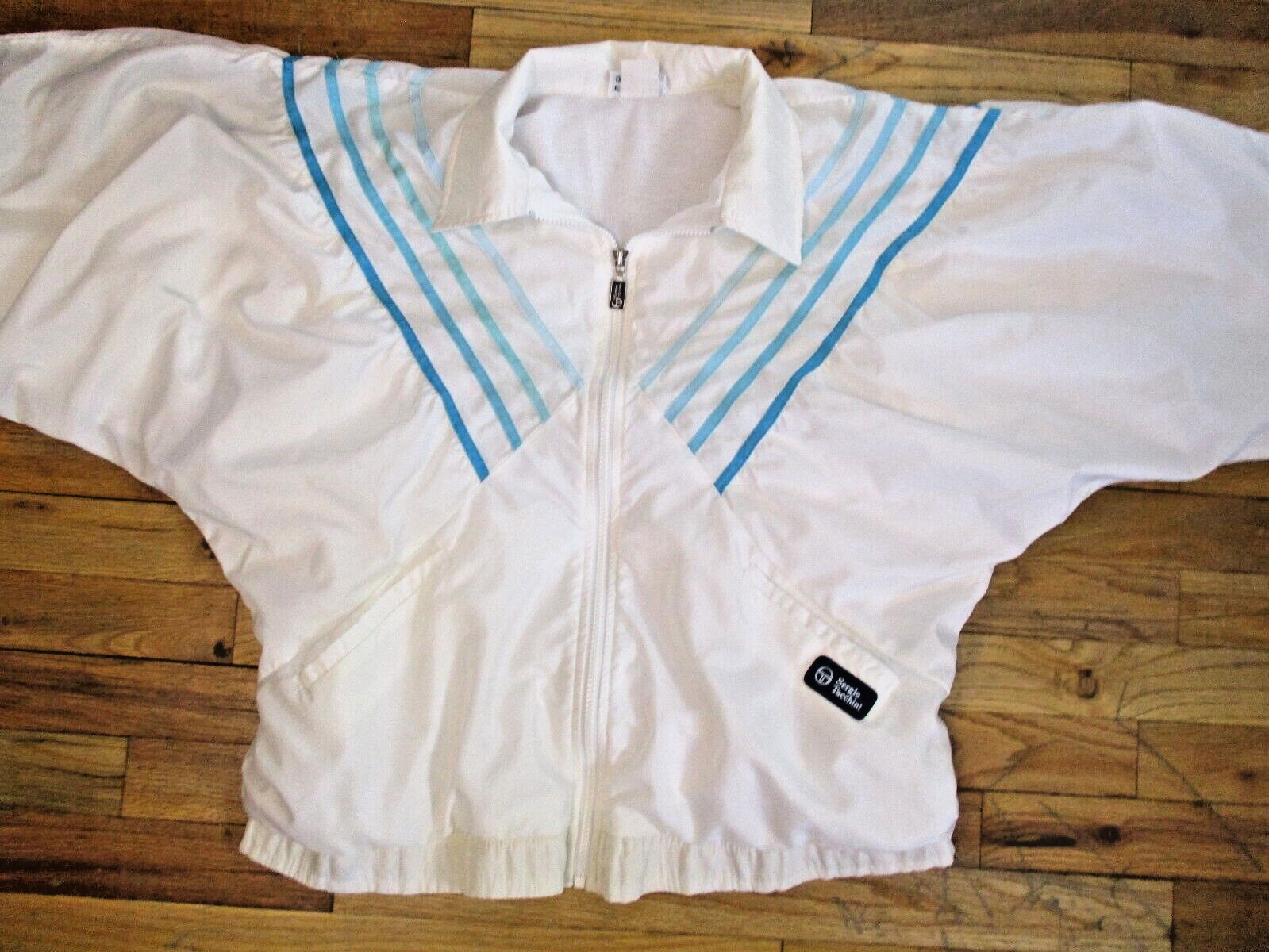 Sergio Tacchini Womens Jacket 14 Vintage 80s 90s Italy Batwing Dolman Sleeve