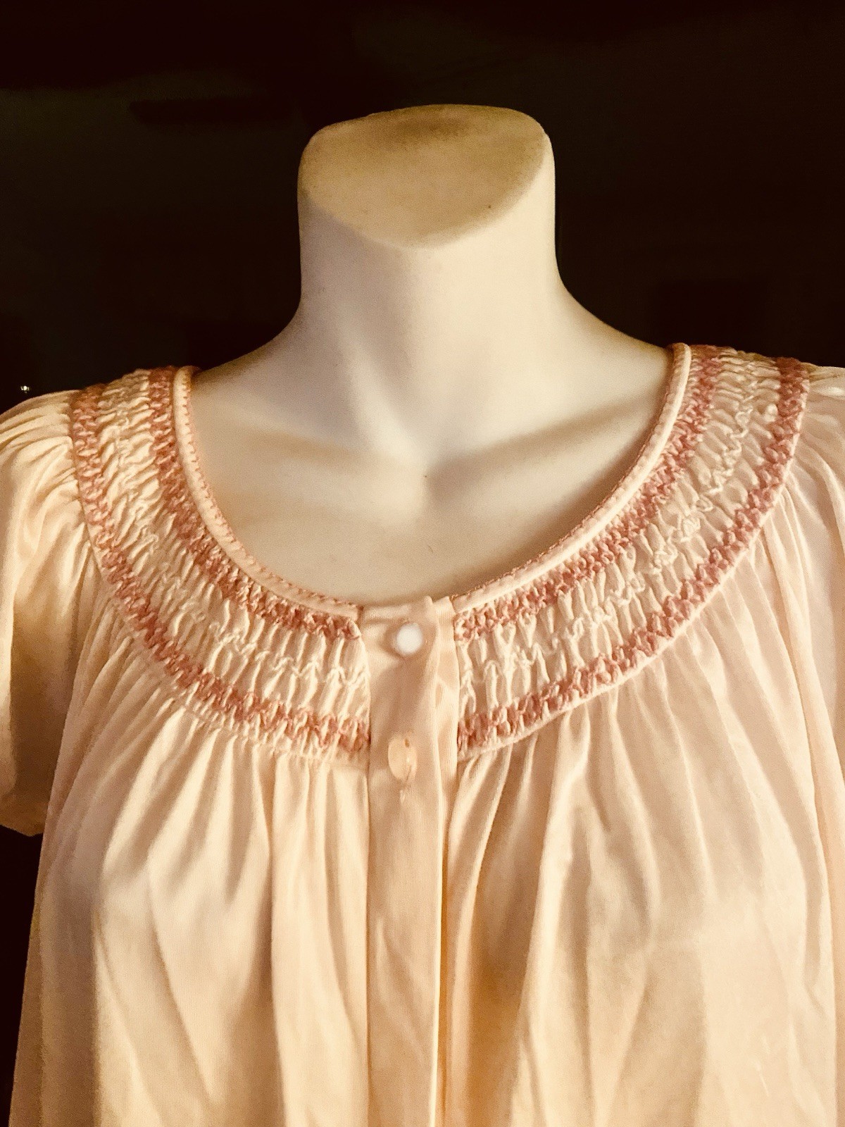 Vintage Vassarette Night Gown Dressing Robe Made In USA Small