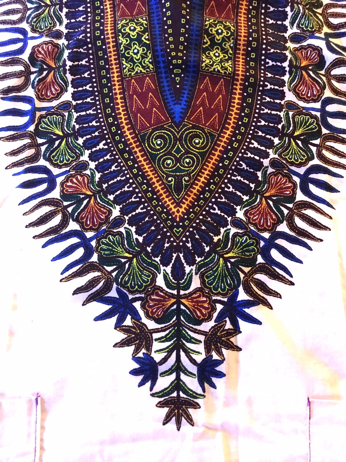VTG BOHO HIPPIE Retro TUNIC TOP Modesto Jamaica Sz Medium Pockets