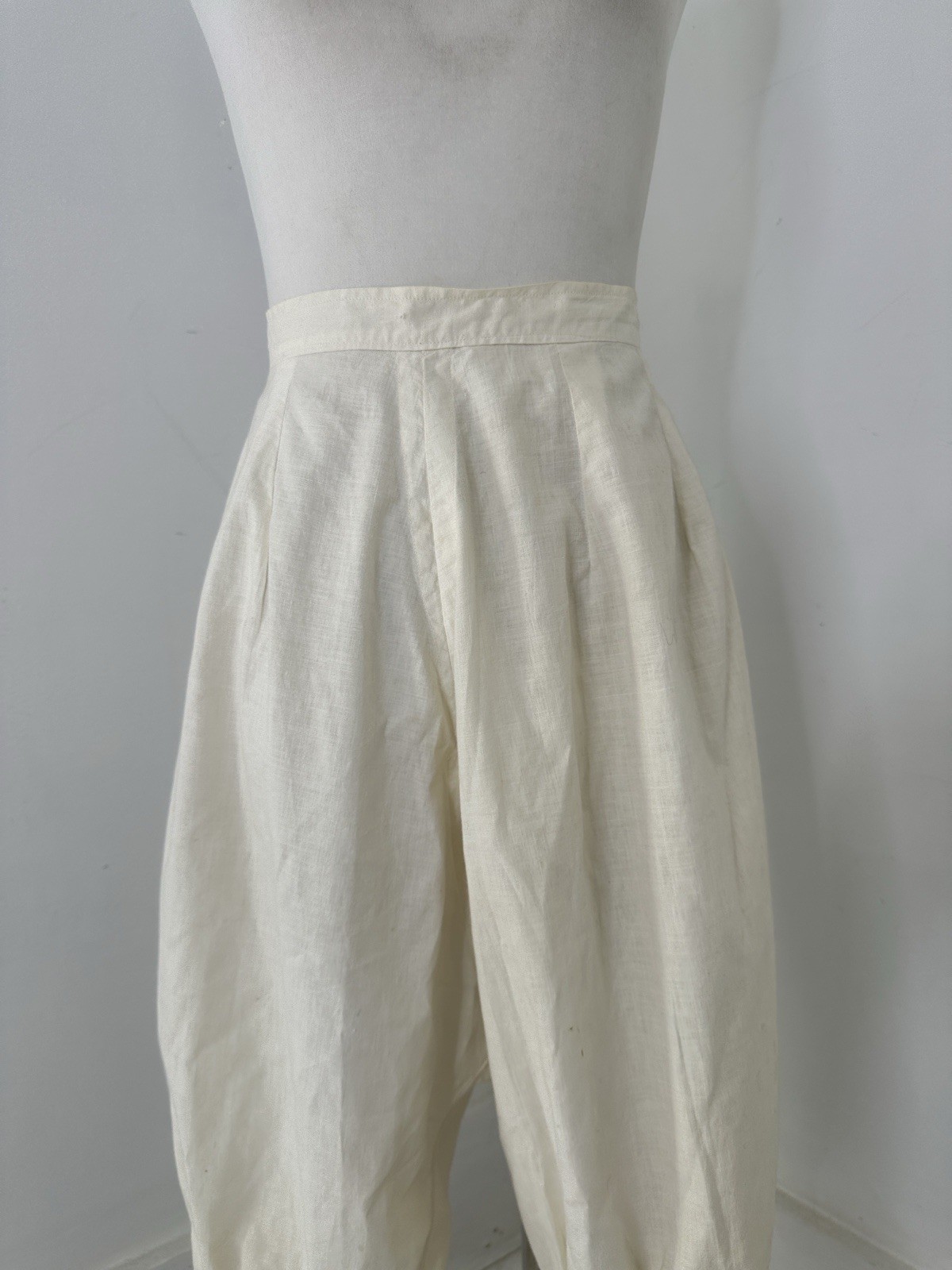 Antique 1910 Victorian Cotton Split Crotch Bloomer Pants