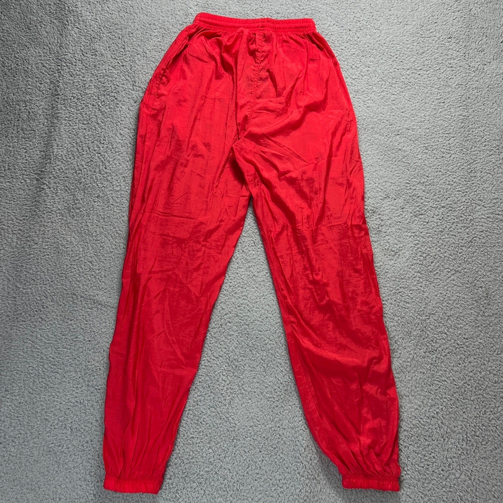 Guess Sport Track Pants Junior Medium Red Nylon Vintage 90s Windbreaker NWT