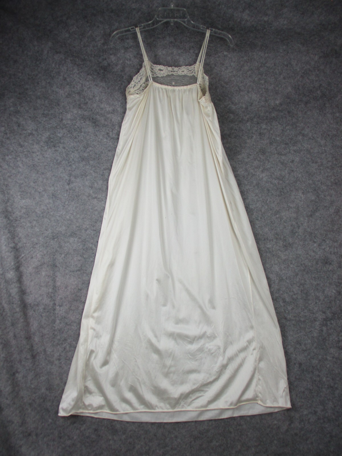 Miss Elaine Peignoir Robe nightgown & Dress Women S Ivory BUTTER SOFT Nylon Lace