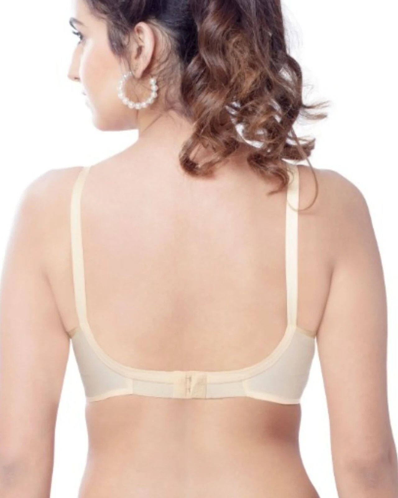 Padded Bullet Bra Organic Cotton – Vintage Retro Bra (Plus Size Available) Beige