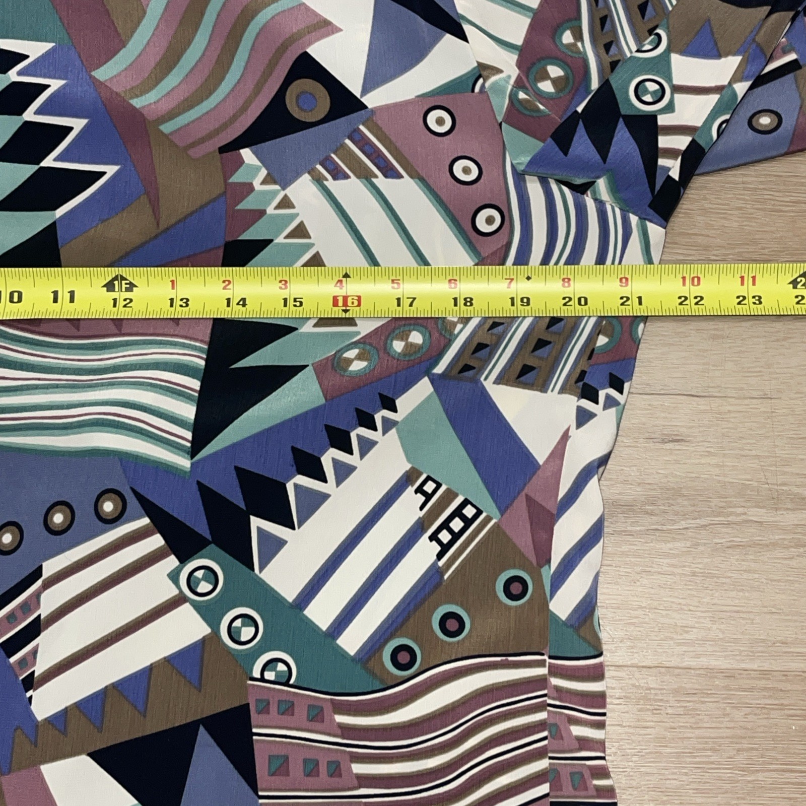VTG Blazer Maximalist 80s Colorful Abstract Shoulder Pads Art To Wear Print 10