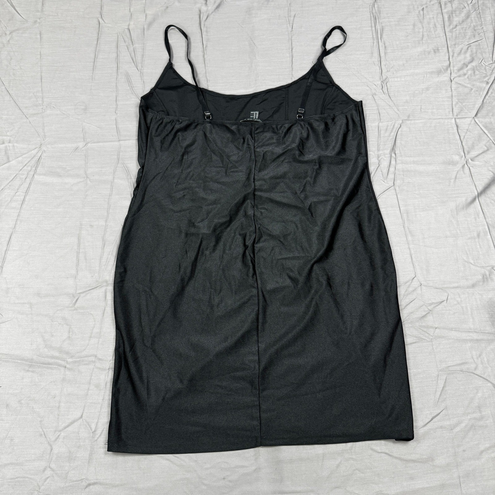 Forever 21+ Womens Plus 3X Black Bodycon Mini Dress Adjustable Straps Sleeveless