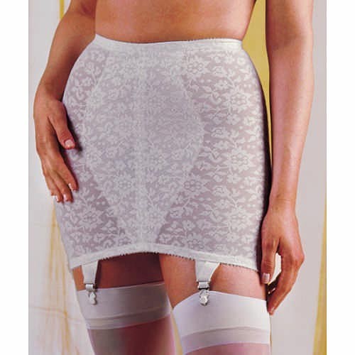 Vintage Crown-ette « Full-Freedom » Open Bottom Girdle , sz 28/M NEW Beige