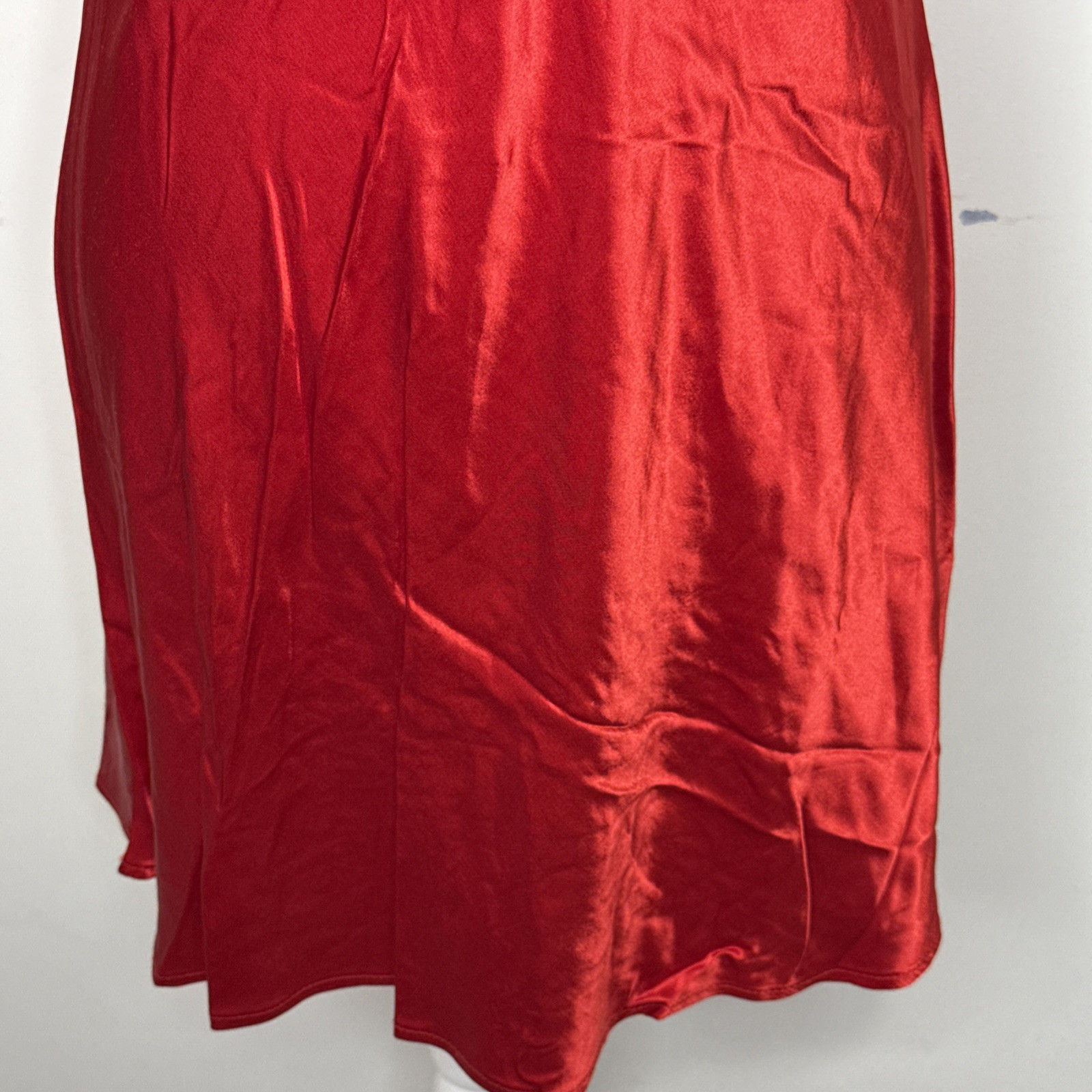 Vintage Steppin’ Out Red Sequin & Liquid Satin Bias Cut Cocktail Dress 11/12