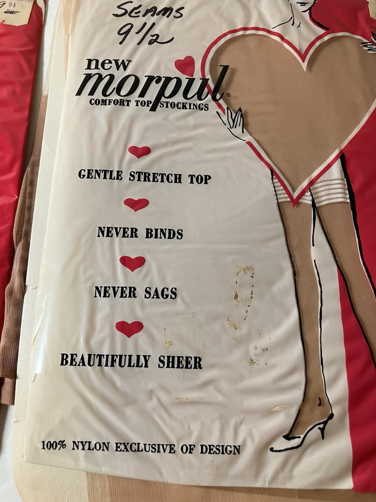 3 PAIR 1940 FULL FASHIONED GLAMOUR SHEER NYLON STOCKINGS CUBAN HEEL SEAMED BEIGE