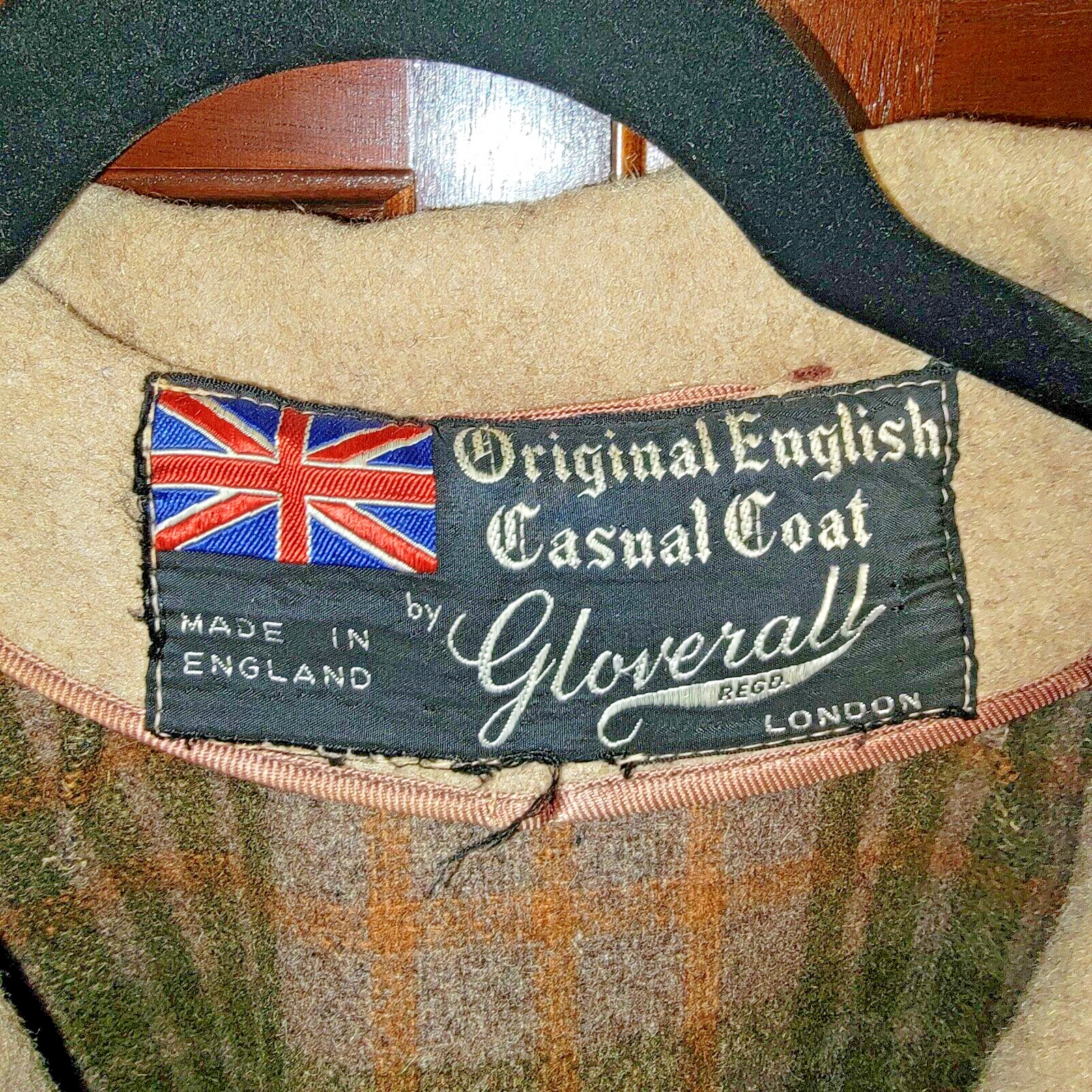 Vintage Gloverall Wool Cape Coat Jacket 1960&rsquo;s Made In England Women&rsquo;s L-XL
