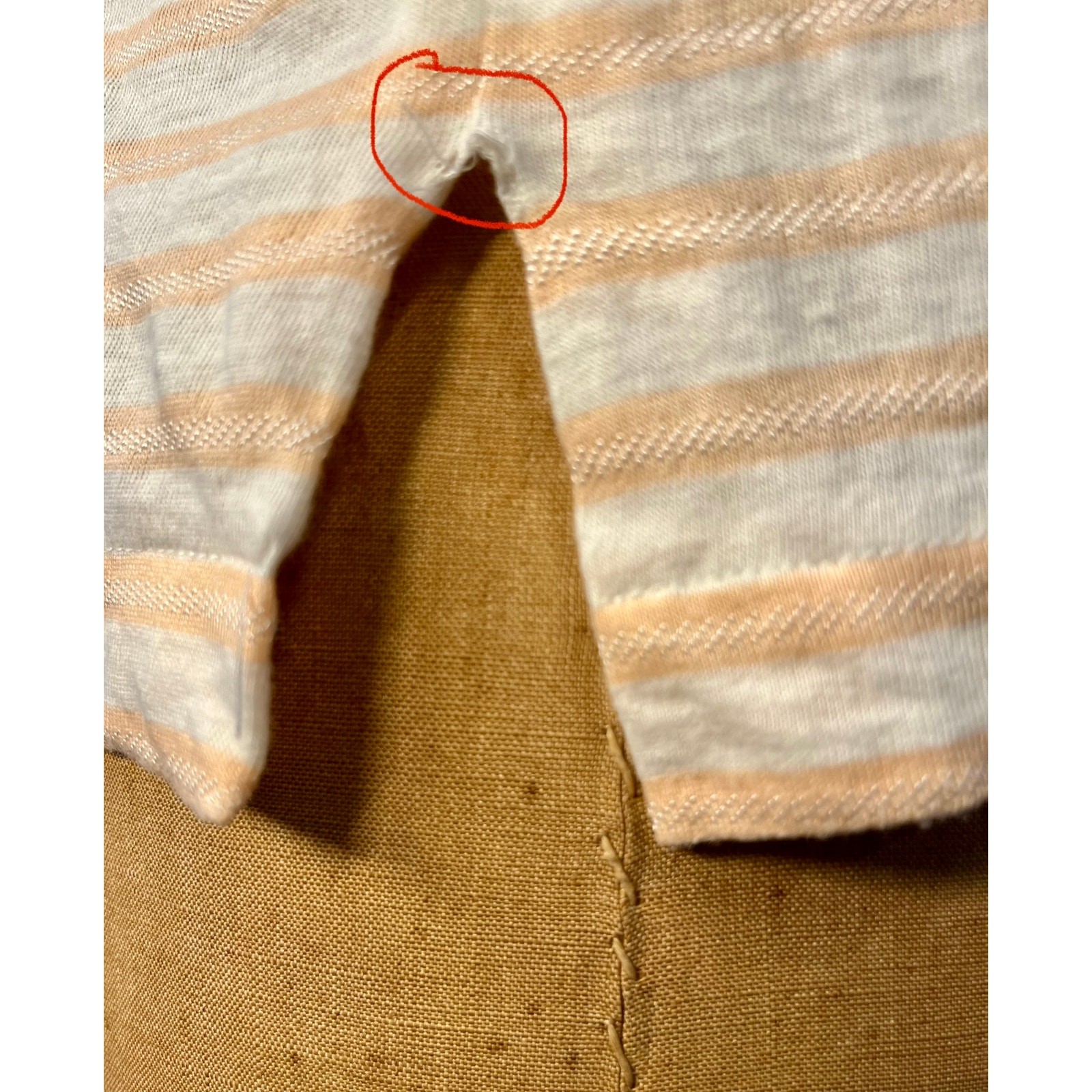 Vintage Courrèges Striped Shoulder Button Top – Made in France – 1970s