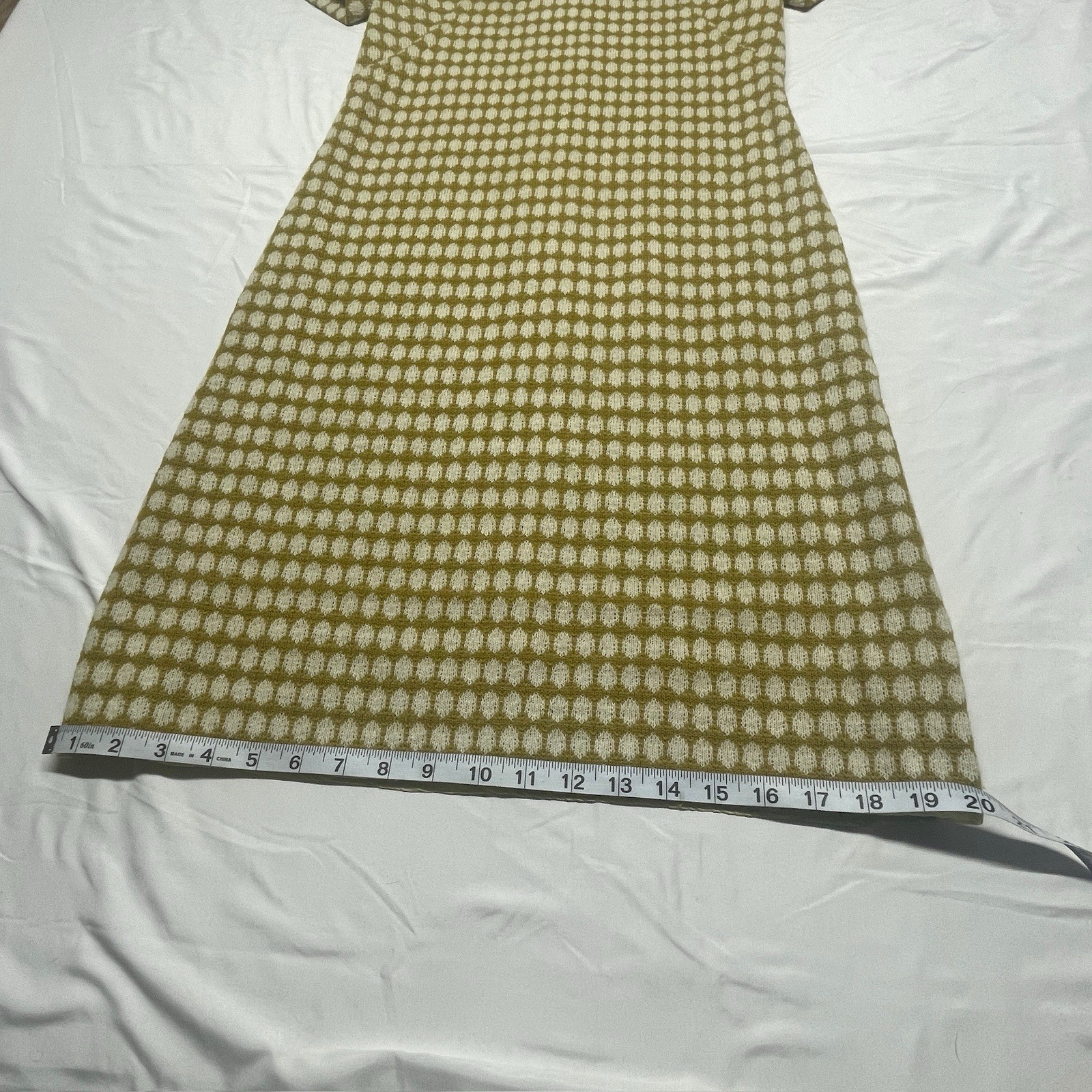 Vintage Handmade Shift Dress Small 30&Prime; Bust Knee Length Mod 60s 70s Style