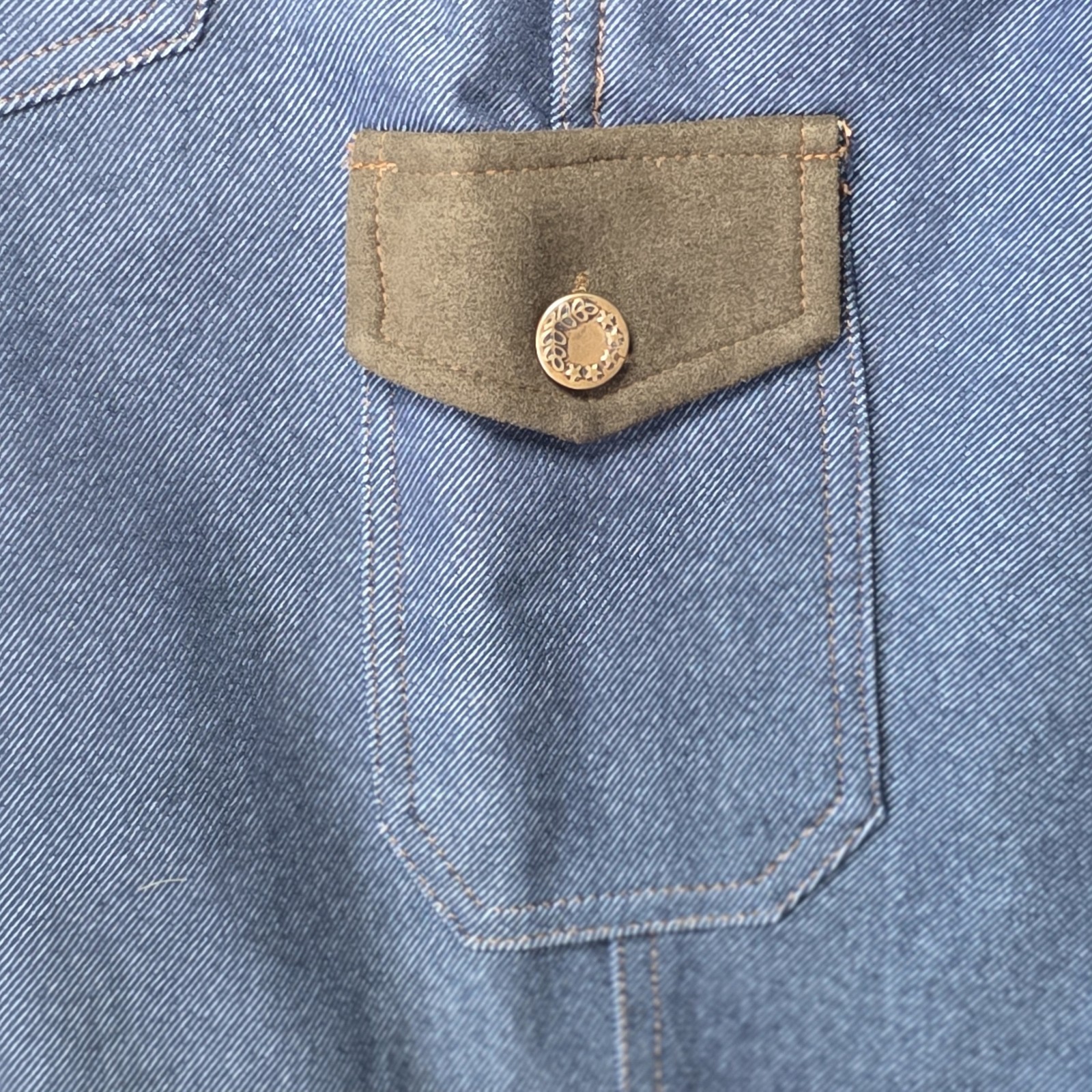 Trail Rider Jeans With Full Suede Panel Seat Flare Size 40 AB 4-1004
