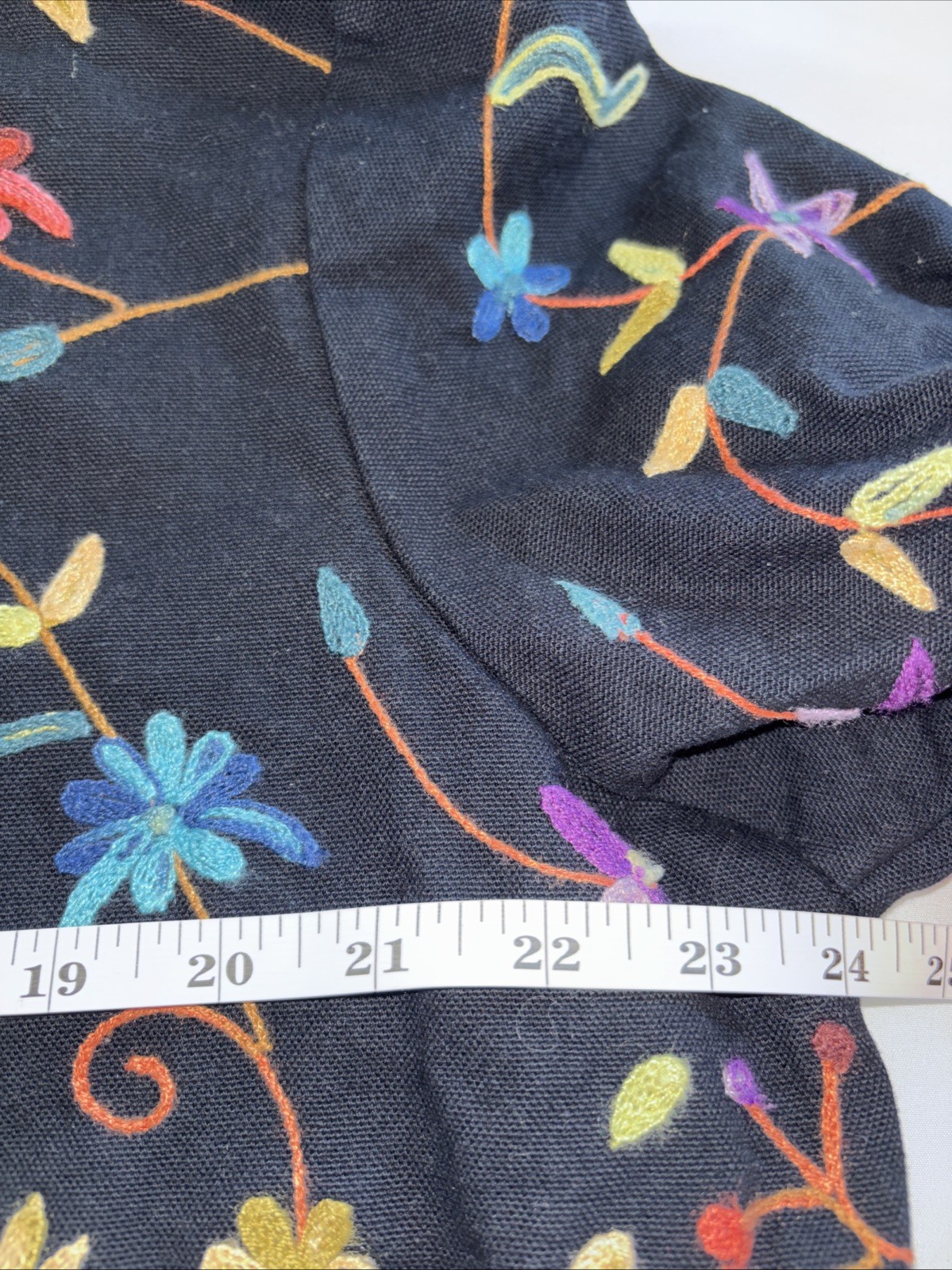Vintage BFA Classics Embroidered Boho Jacket Floral India Cotton