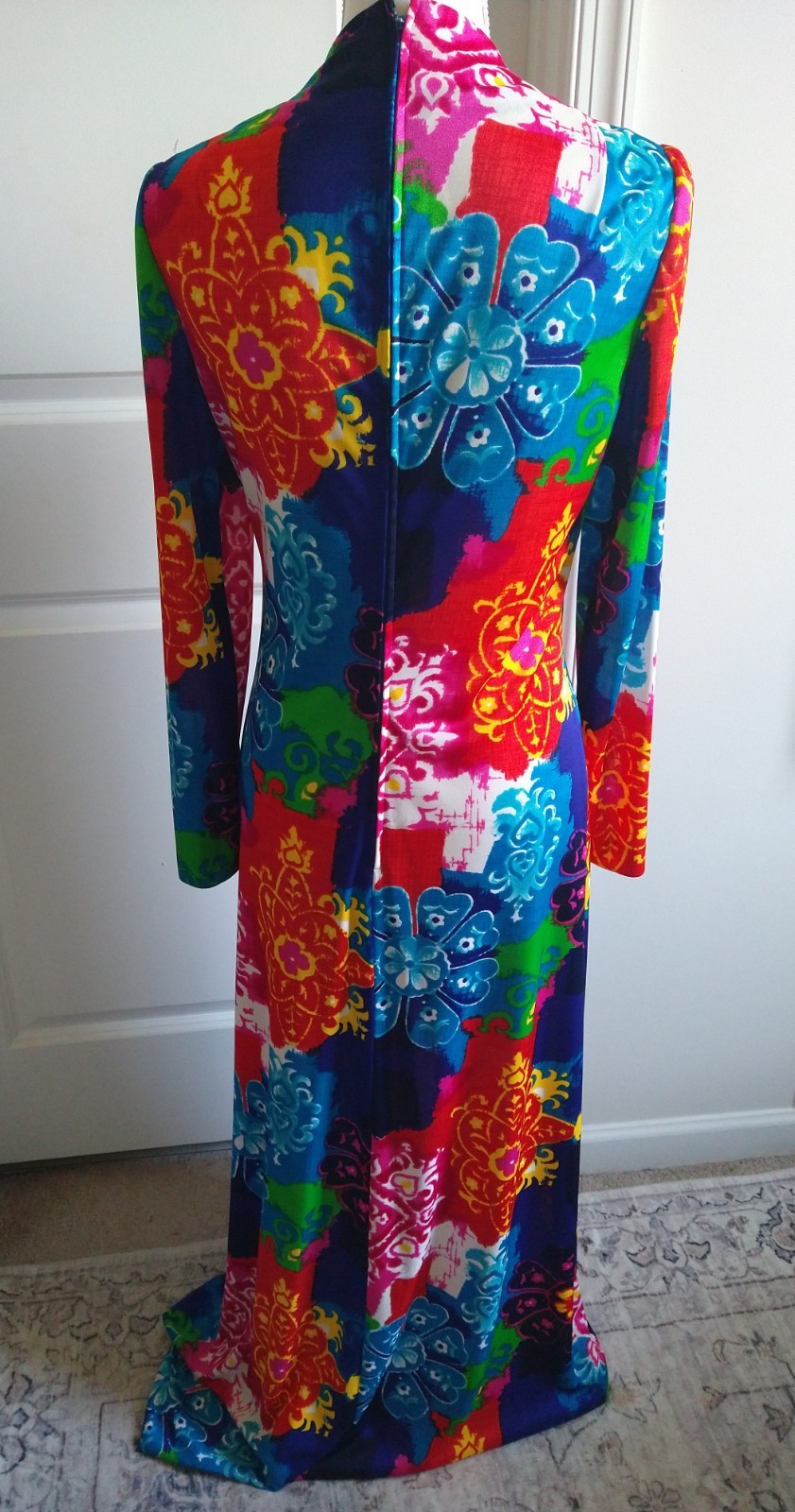 Anne Fogarty Maxi Dress 1960&rsquo;s/ 1970’s Floral Colorful Gorgeous