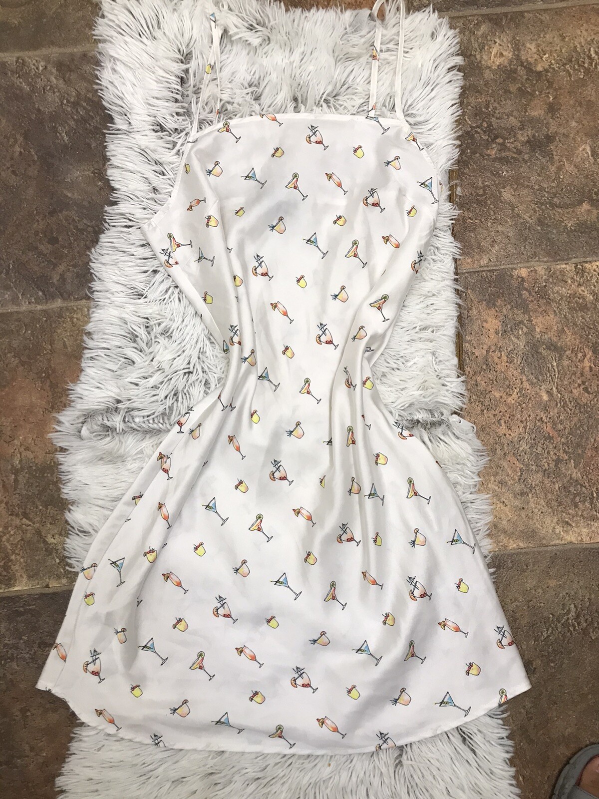Rare Y2K Vintage Forever 21 Silky Soft Nightgown Strappy Mulcolor Sz Small