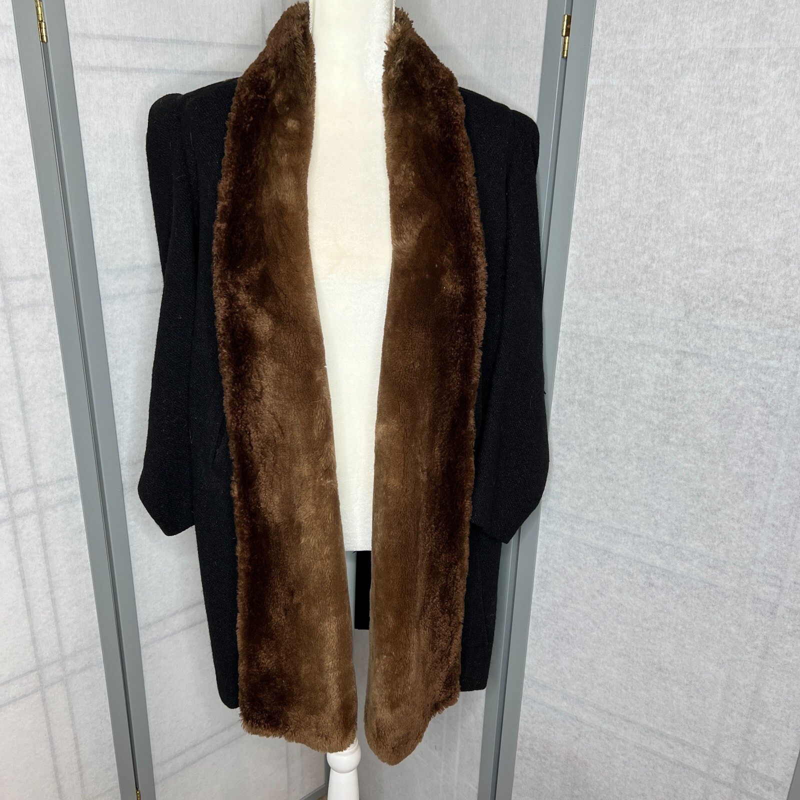 1940&rsquo;s Germaine Monteil Coat for Neiman Marcus Fur Trim