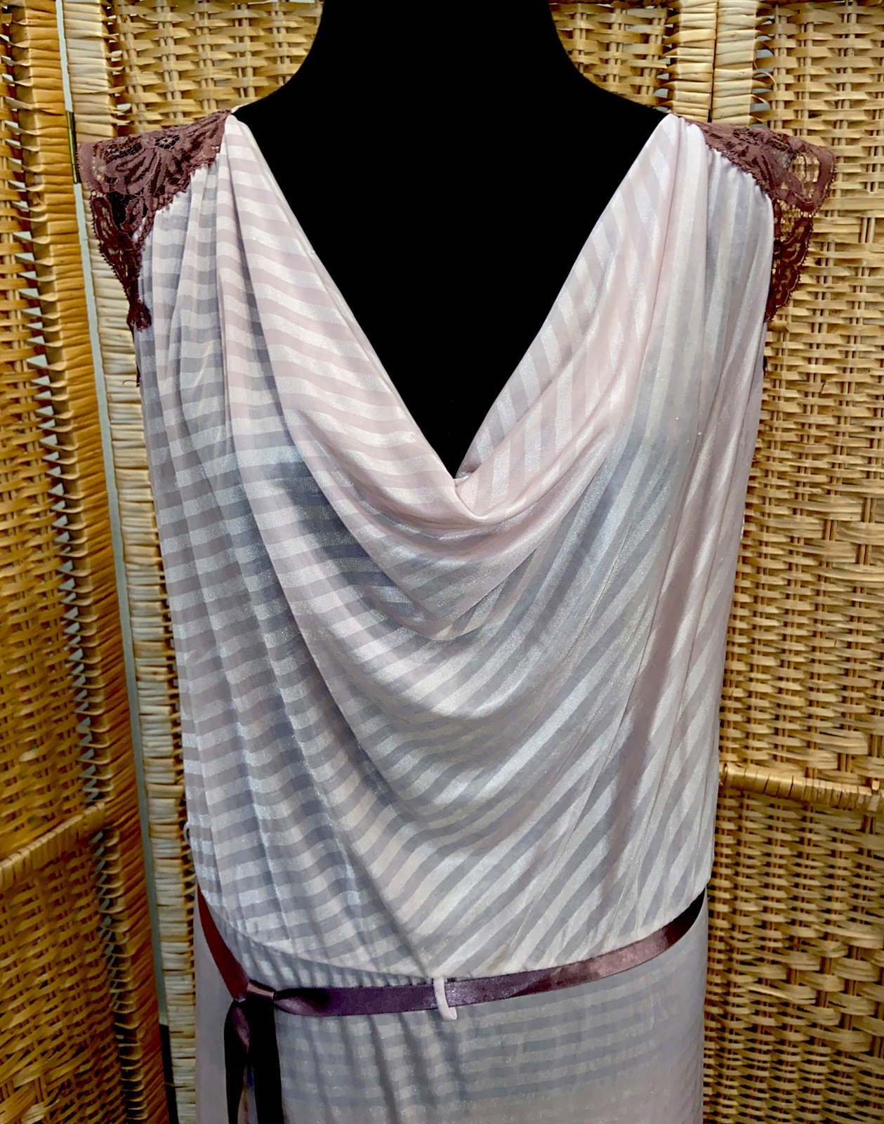 Vintage FLAIR ILGWU Sheer nylon Nightgown Lingerie Hollywood Boudoir Size Medium
