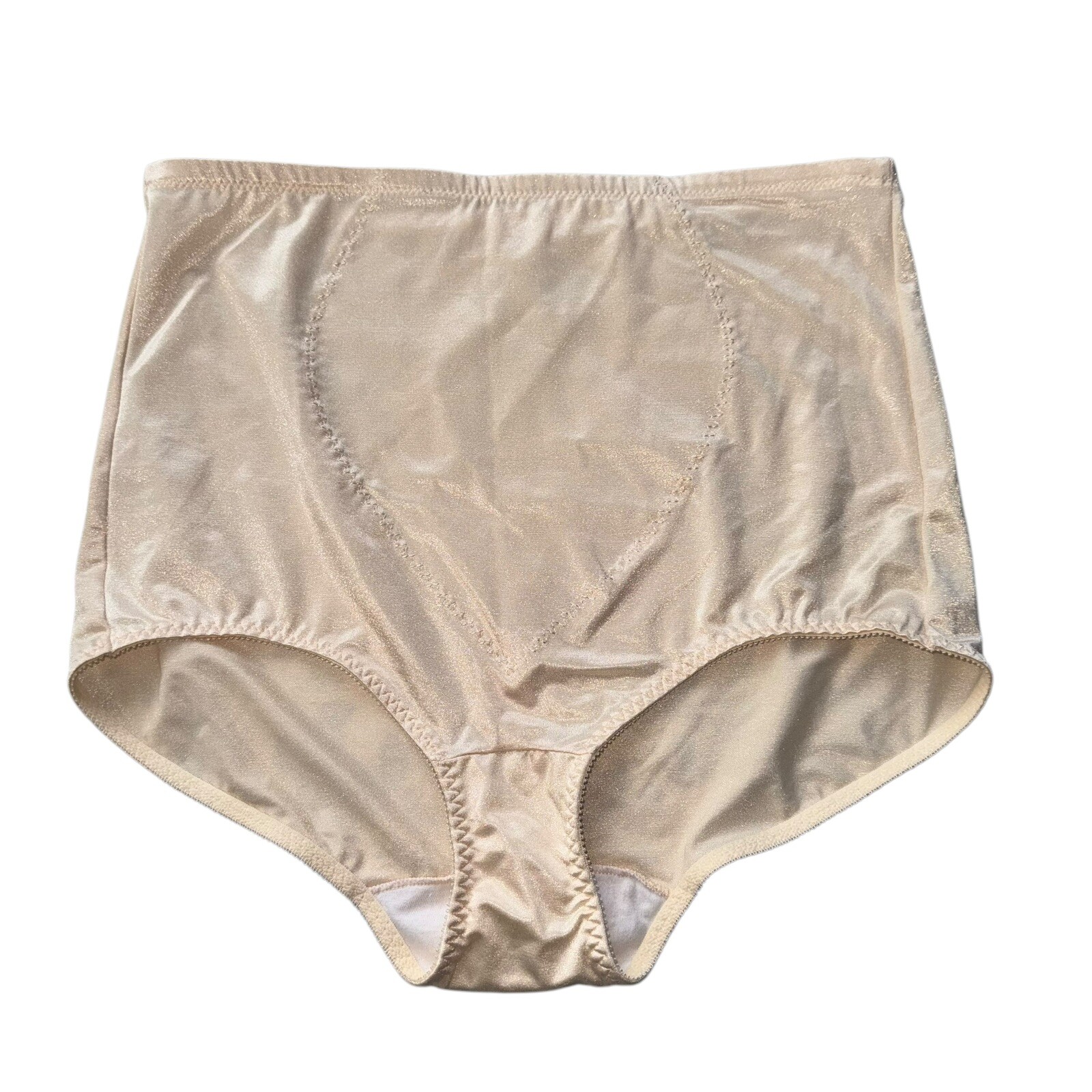 NEW Vtg Bali Beige Plus Size Shapewear Size 3XL Shaper Silky Granny Panty 8710