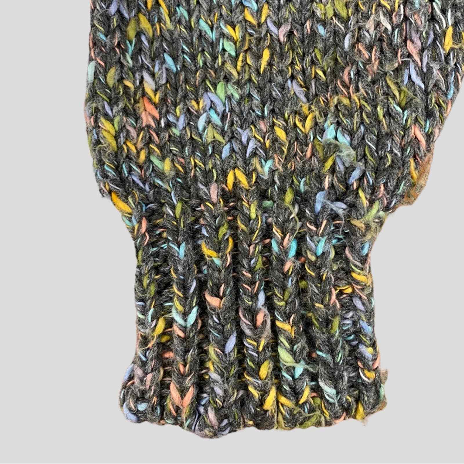 Vintage 80s Reference Point Multicolor Knit Collared Sweater