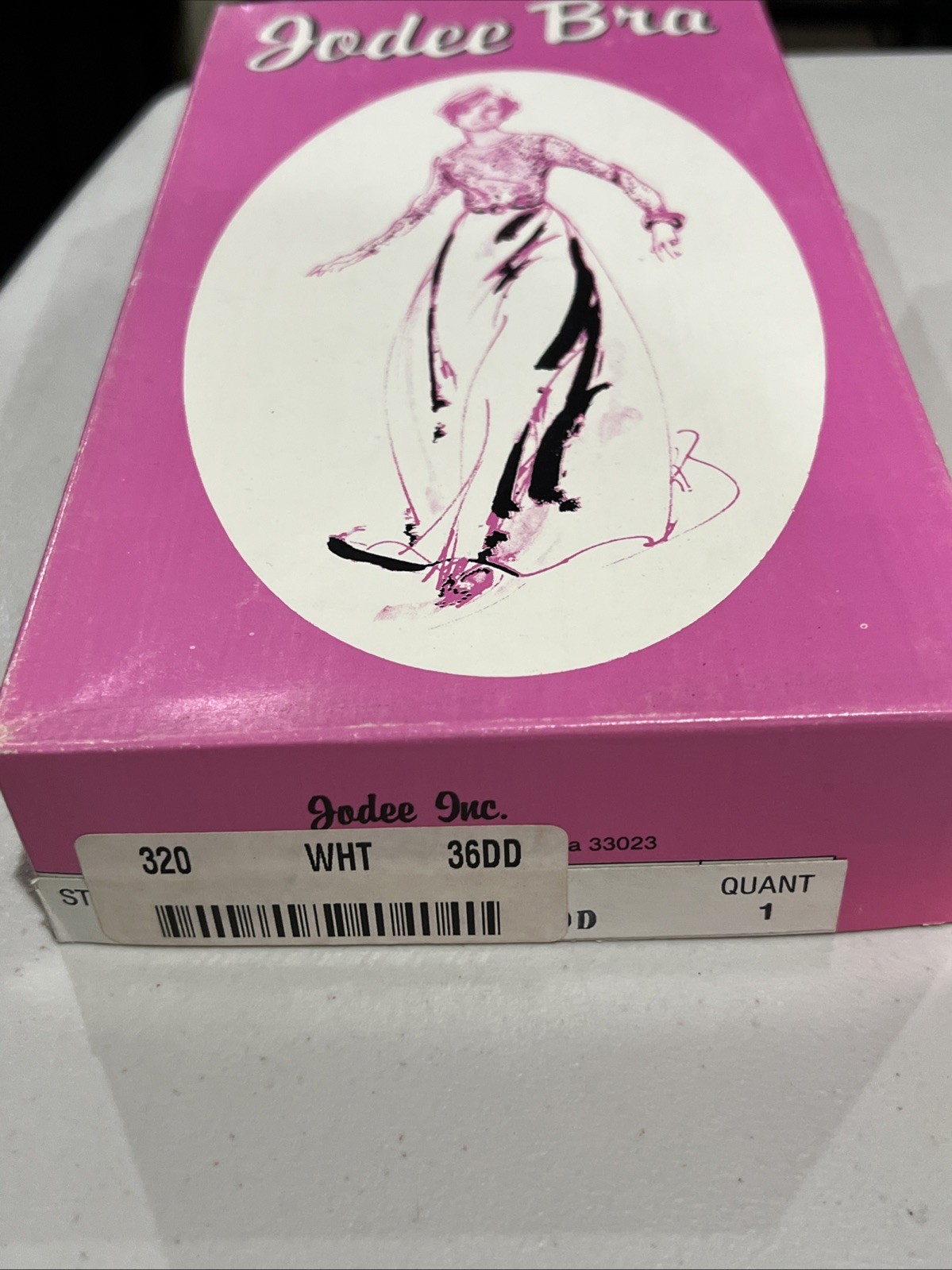 NEW Jodee Surgical Style 320 Post Mastectomy Bra White w/Pockets USA-MADE 36DD