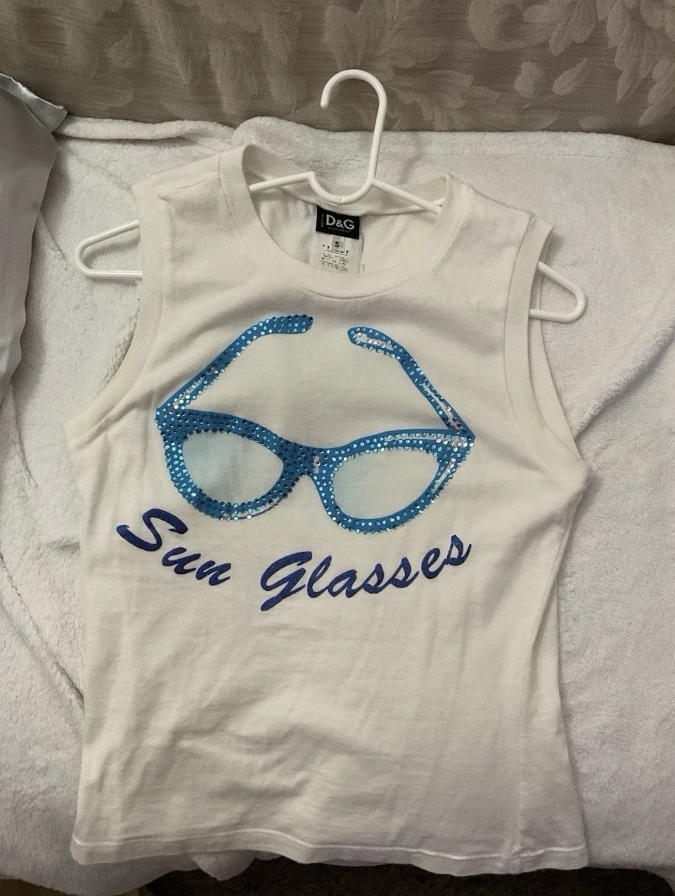 Vintage Y2K Dolce And Gabbana White Tank Top