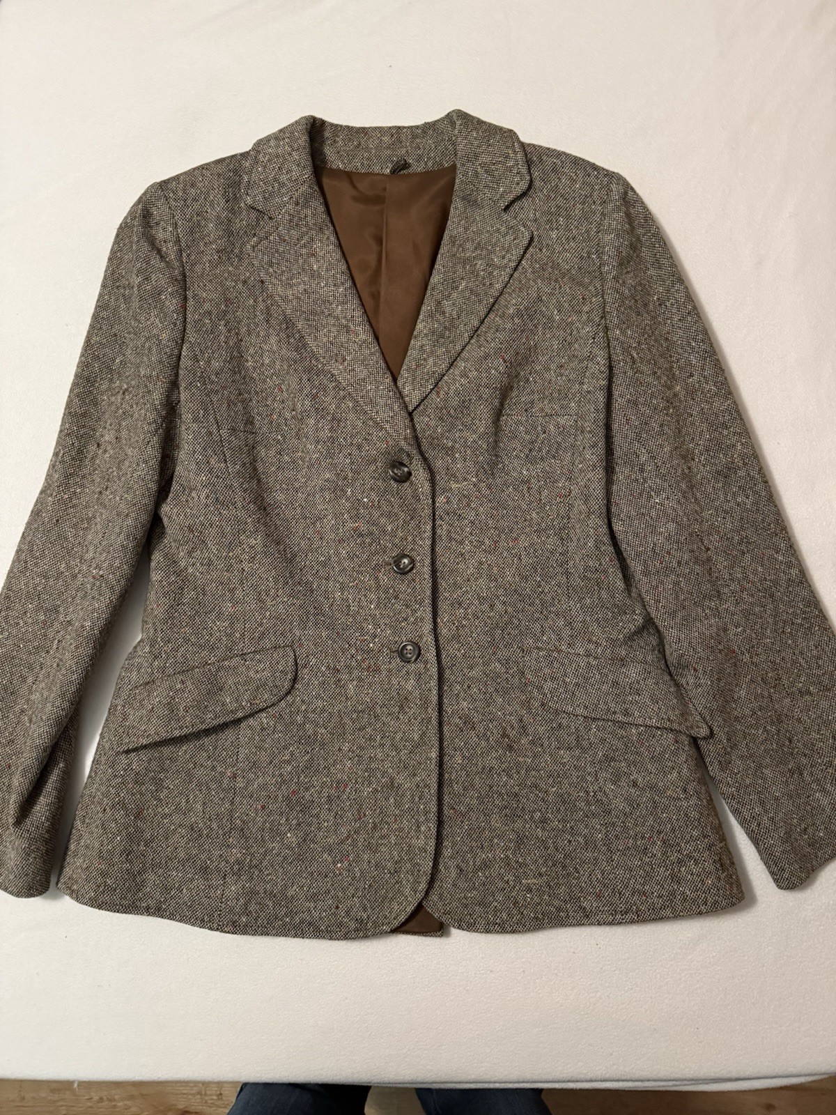 Vintage 1950s/60s Irish Cottage Industries 100% Wool Tweed Blazer Women’s 12(?)