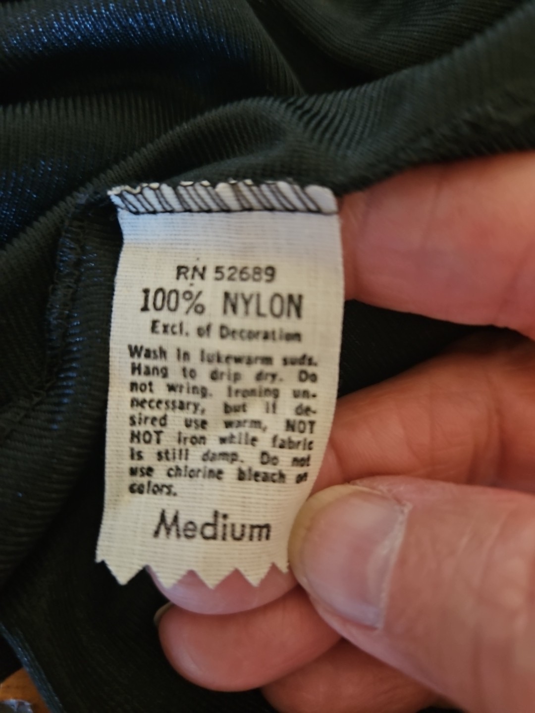 Vintage Maxi Half Slip Size Medium 36.5&Prime; long black nylon slit classic