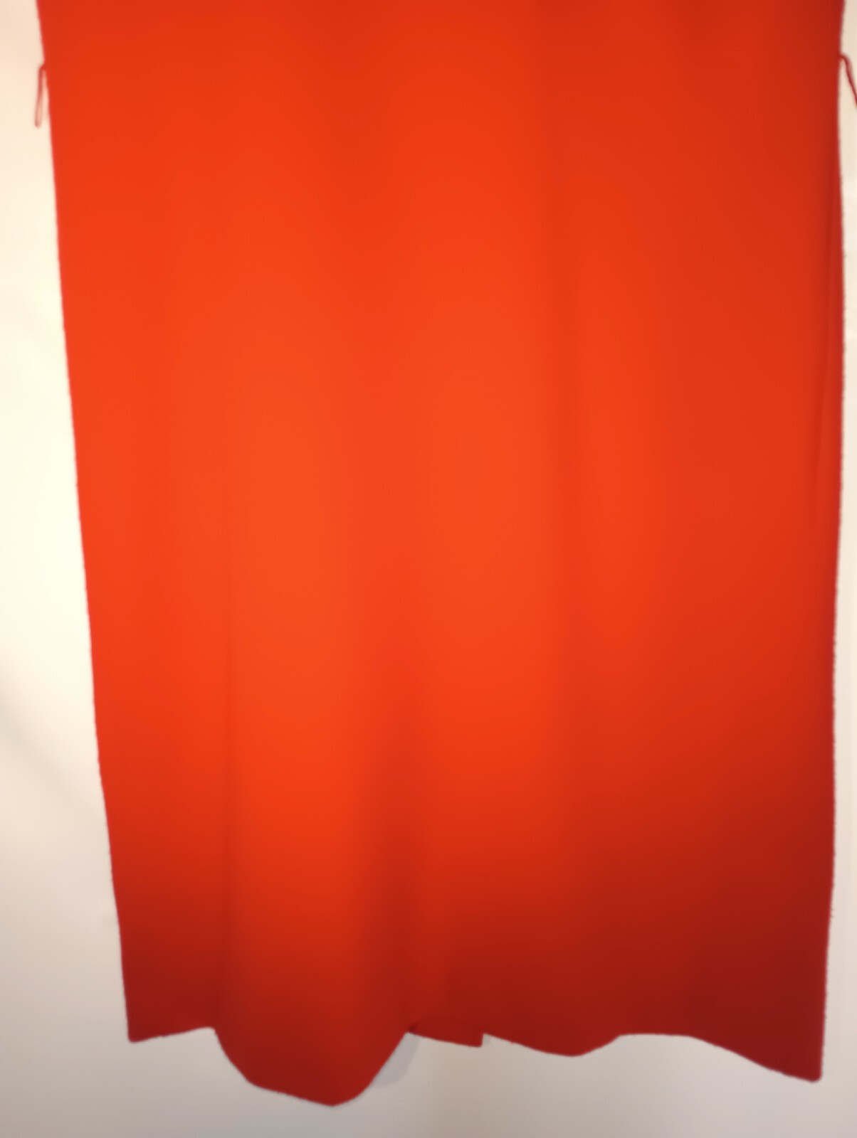60 – 70&rsquo;s – Handmade Solid Red Dress – Size 14 – Nightgown Housecoat Vintage