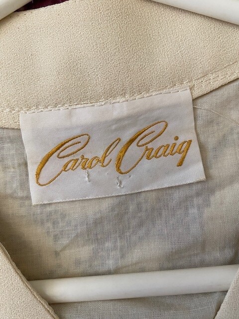 Vintage Carol Craig Flapper Pleated Bottom Size S or M